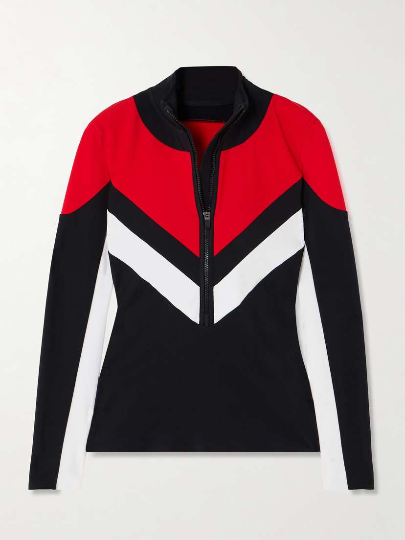 Perfect Moment Printed Stretch-jersey Base Layer