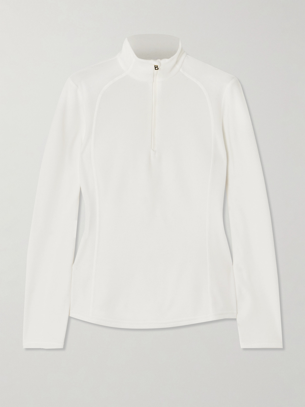 Bogner Madita Quarter-zip Thermal Base-layer Top In Off-white
