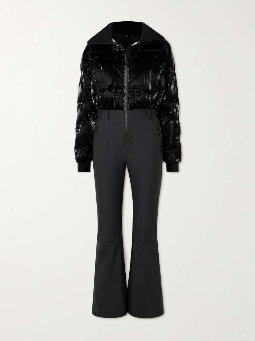 Perfect Moment Helen Embroidered Quilted Down Ski Suit