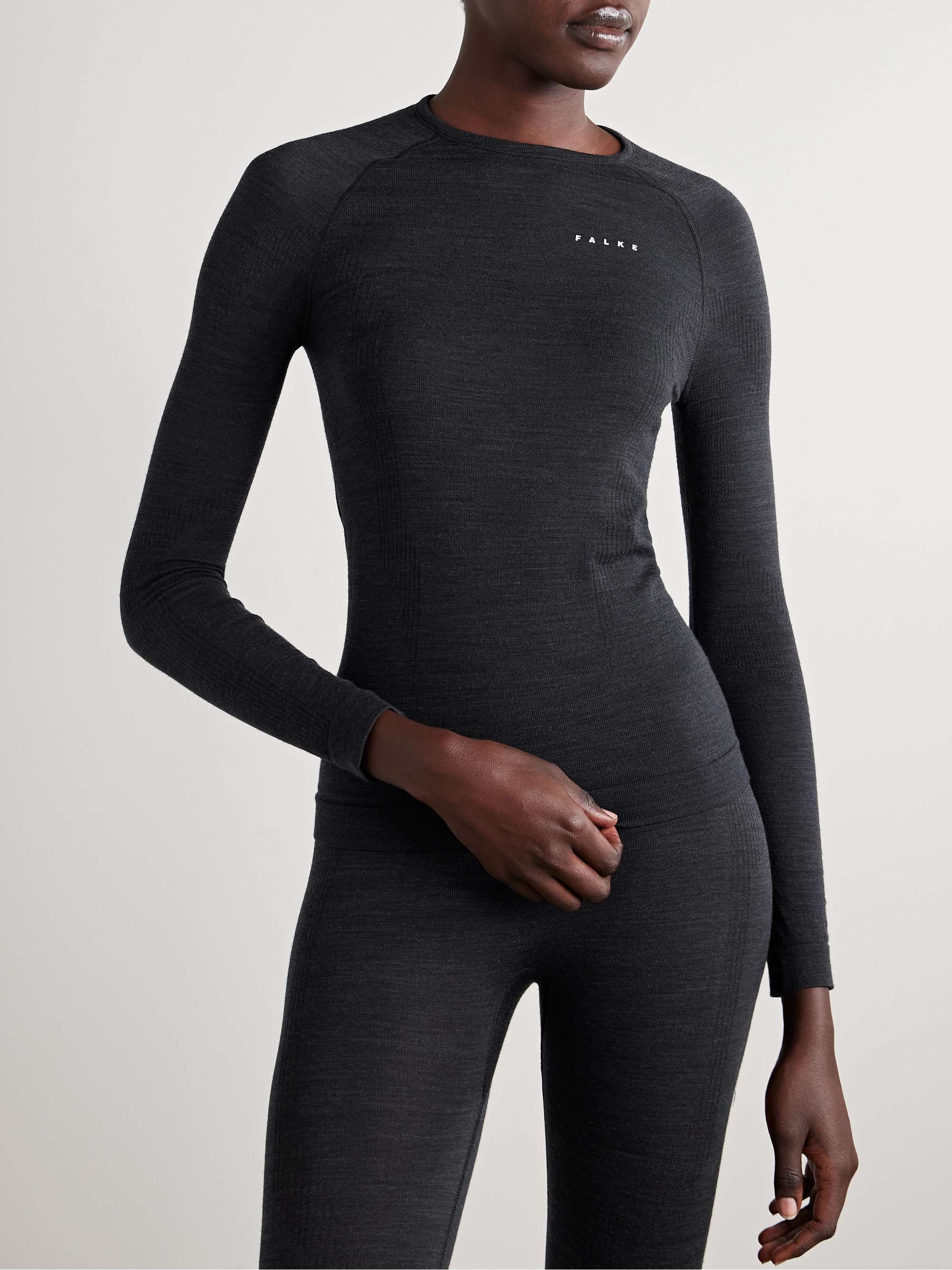 FALKE ERGONOMIC SPORT SYSTEM Wool-blend top
