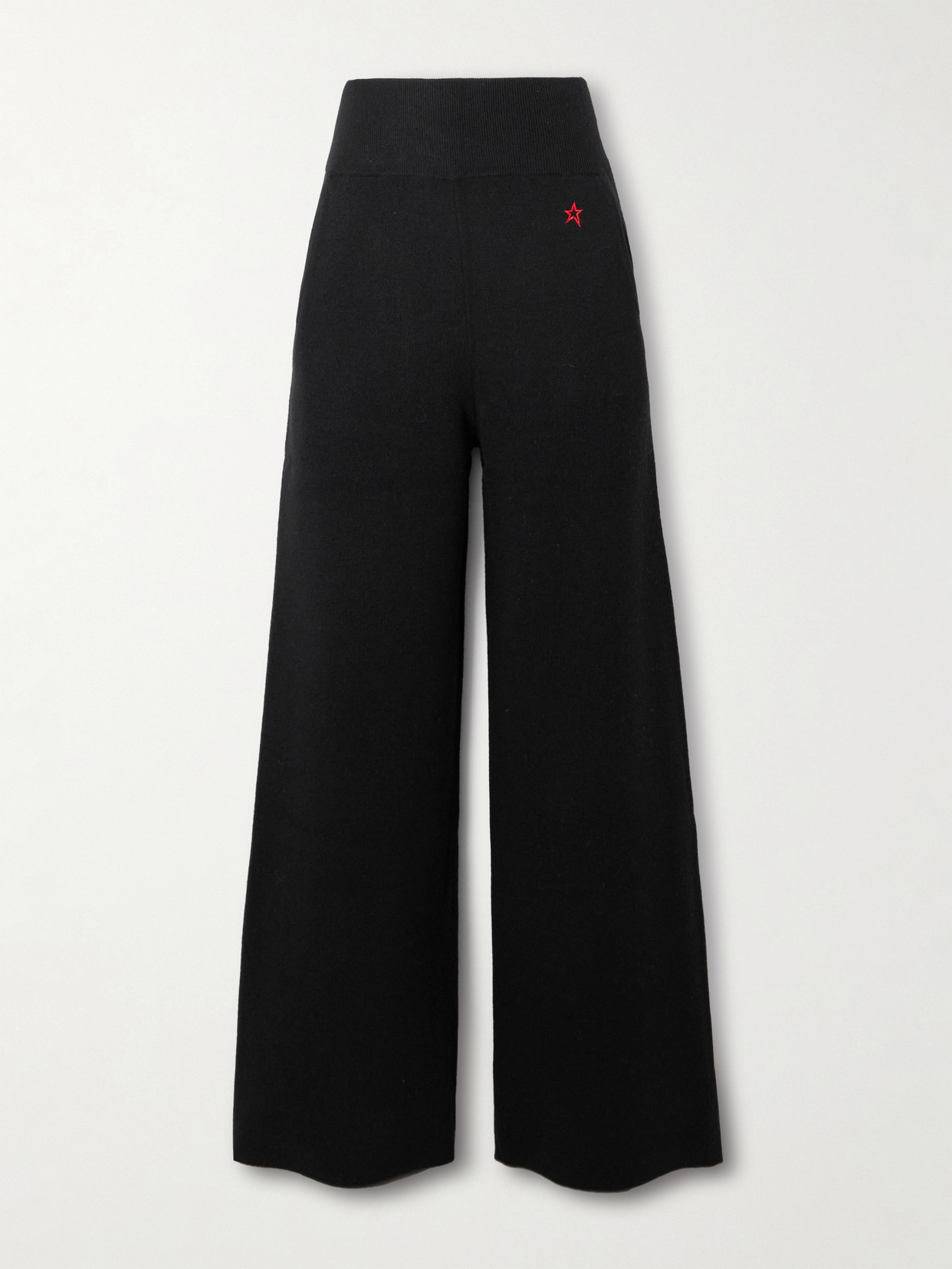 Perfect Moment Chalet Merino Wool Knitted Pant S In Black