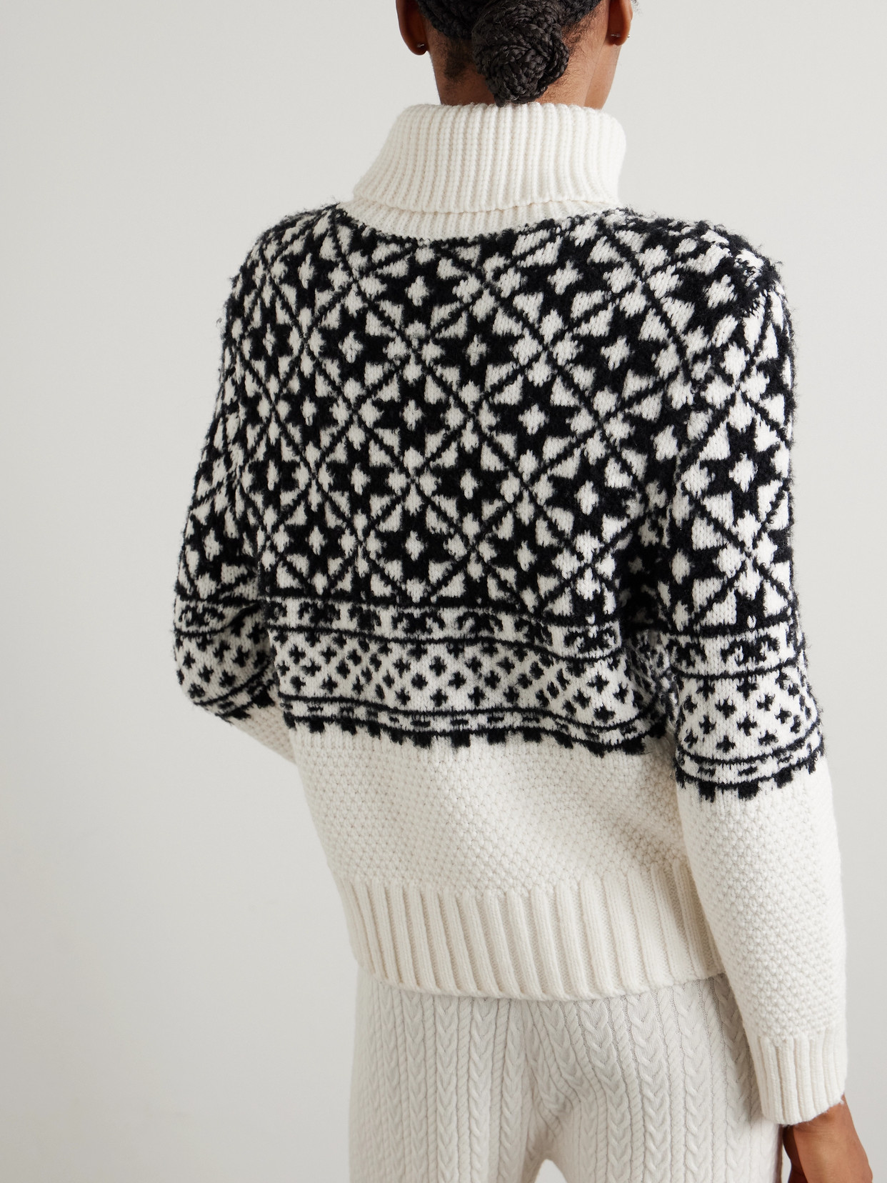 Nadia Fair Isle Wool-Blend Turtleneck Sweater
