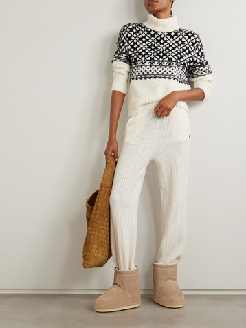 BOGNER Nadia Fair Isle wool-blend turtleneck sweater