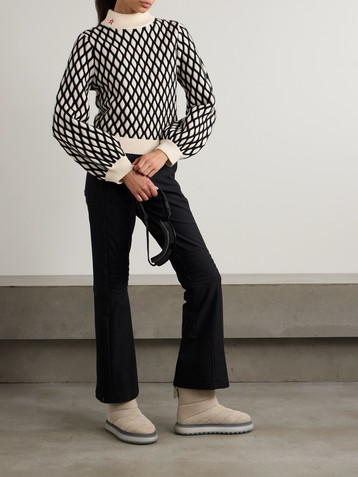 PERFECT MOMENT Carving Air wool and cashmere-blend jacquard sweater