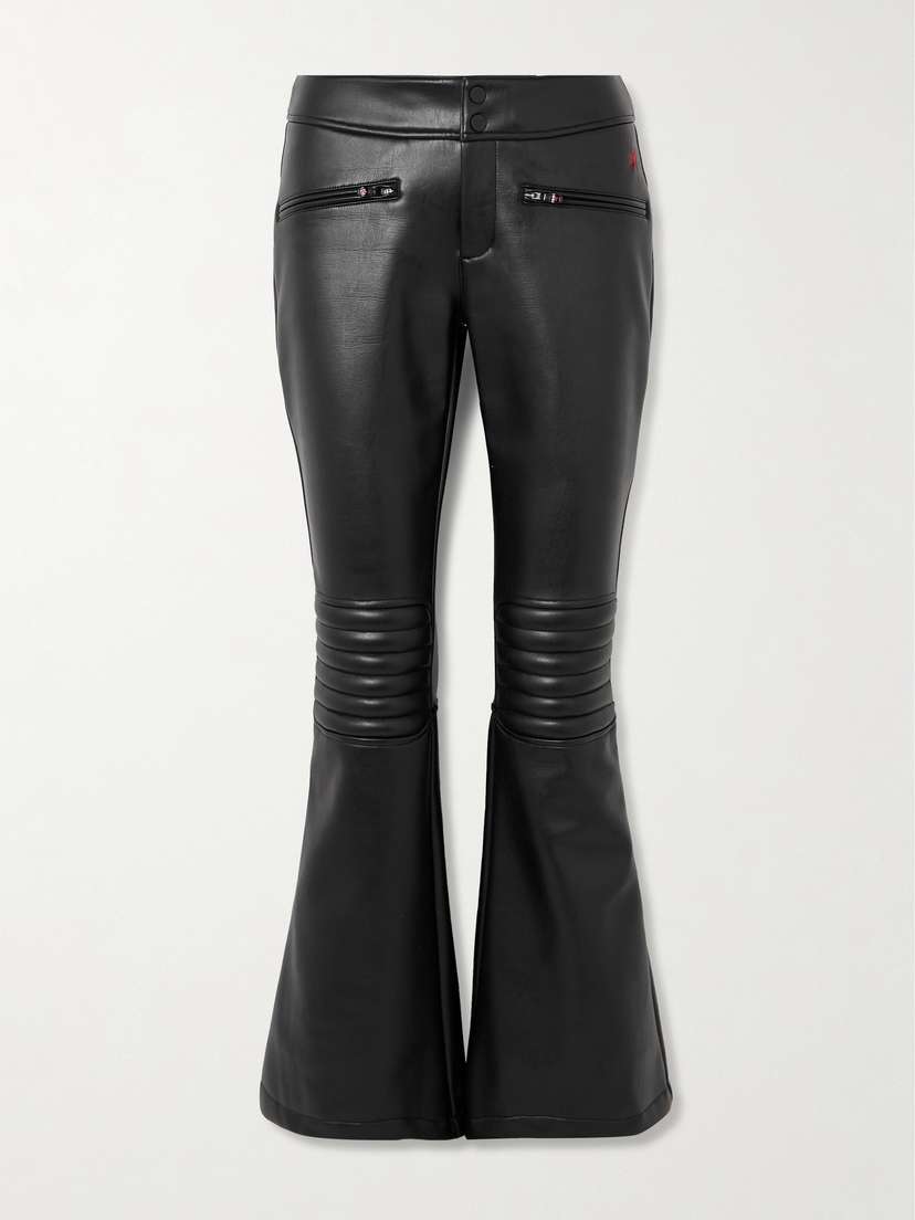 Perfect Moment Aurora Faux Leather High-rise Flared Ski Pants