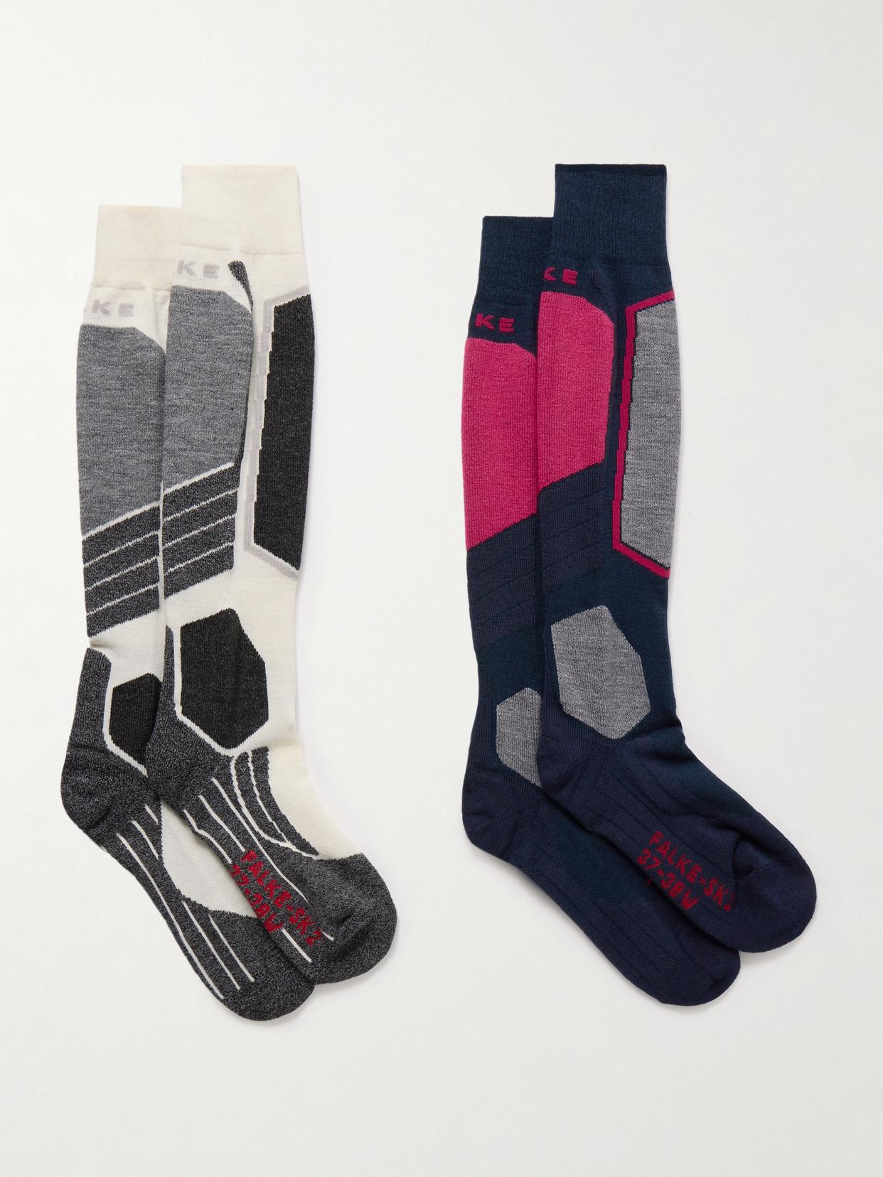 FALKE Ergonomic Sport System - Sk2 Set Of Two Jacquard-knit Ski Socks - Multi
