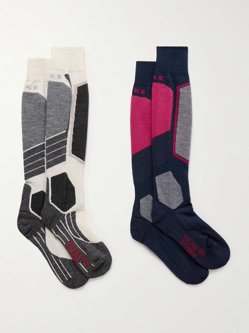 FALKE Ergonomic Sport System Sk2 Set Of Two Jacquard-knit Ski Socks