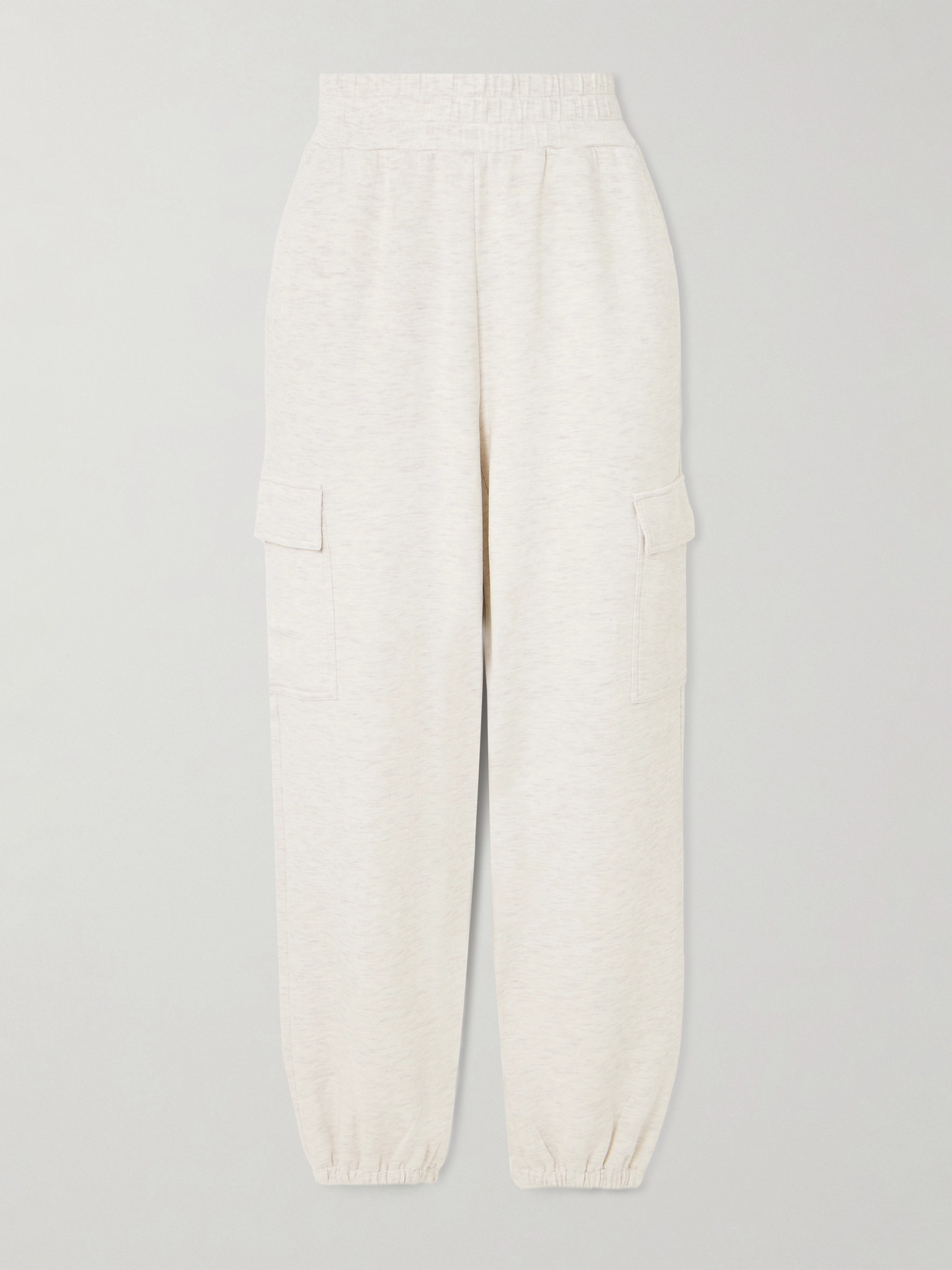 Varley The Cargo Doublesoft™️ Tapered Track Pants In Ivory