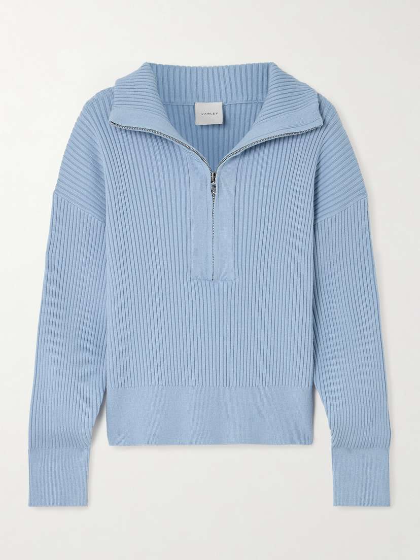 Varley Janie Ribbed-knit Sweater