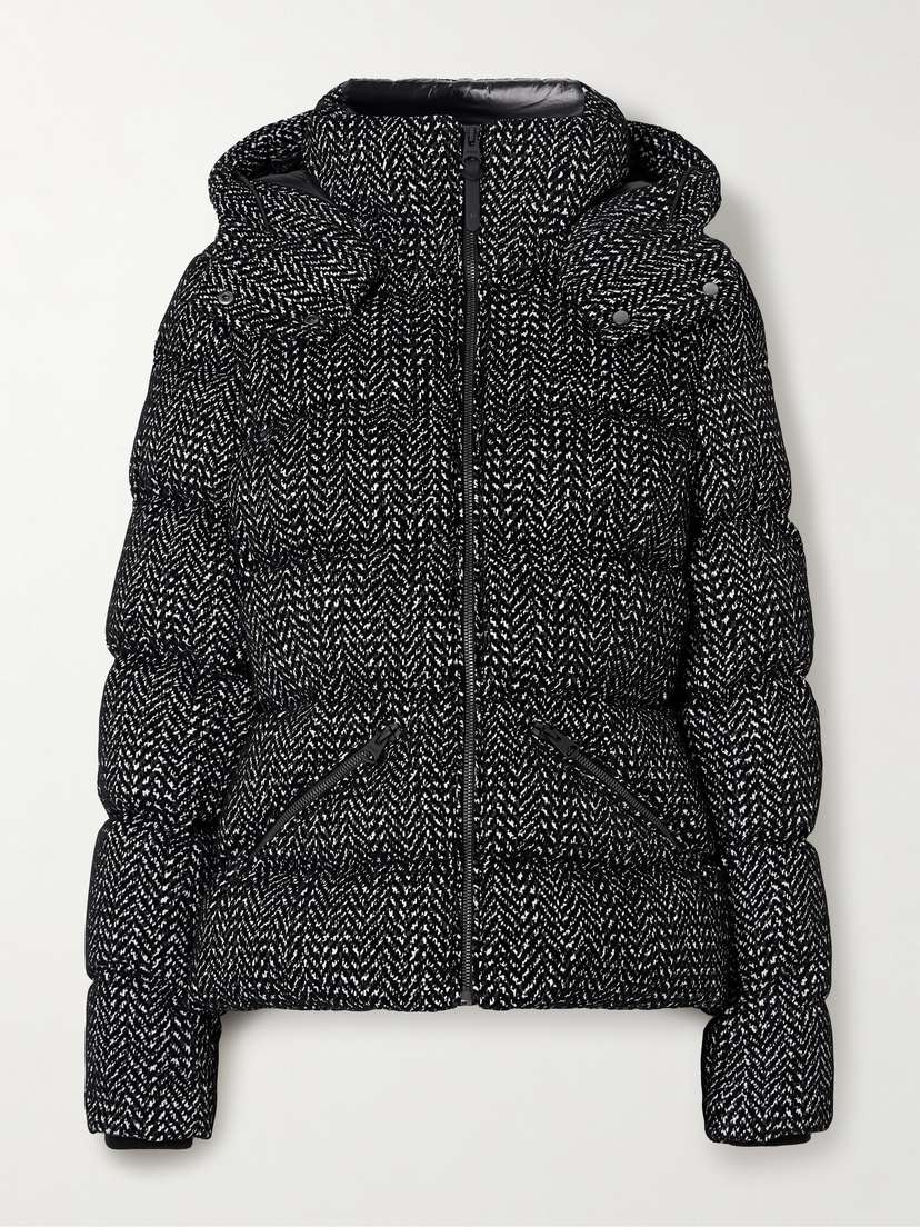 Mackage Madalyn-flp Hooded Quilted Flocked Shell Jacket