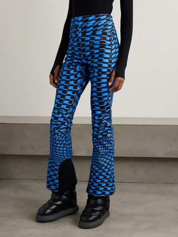 PERFECT MOMENT Aurora printed bootcut ski pants