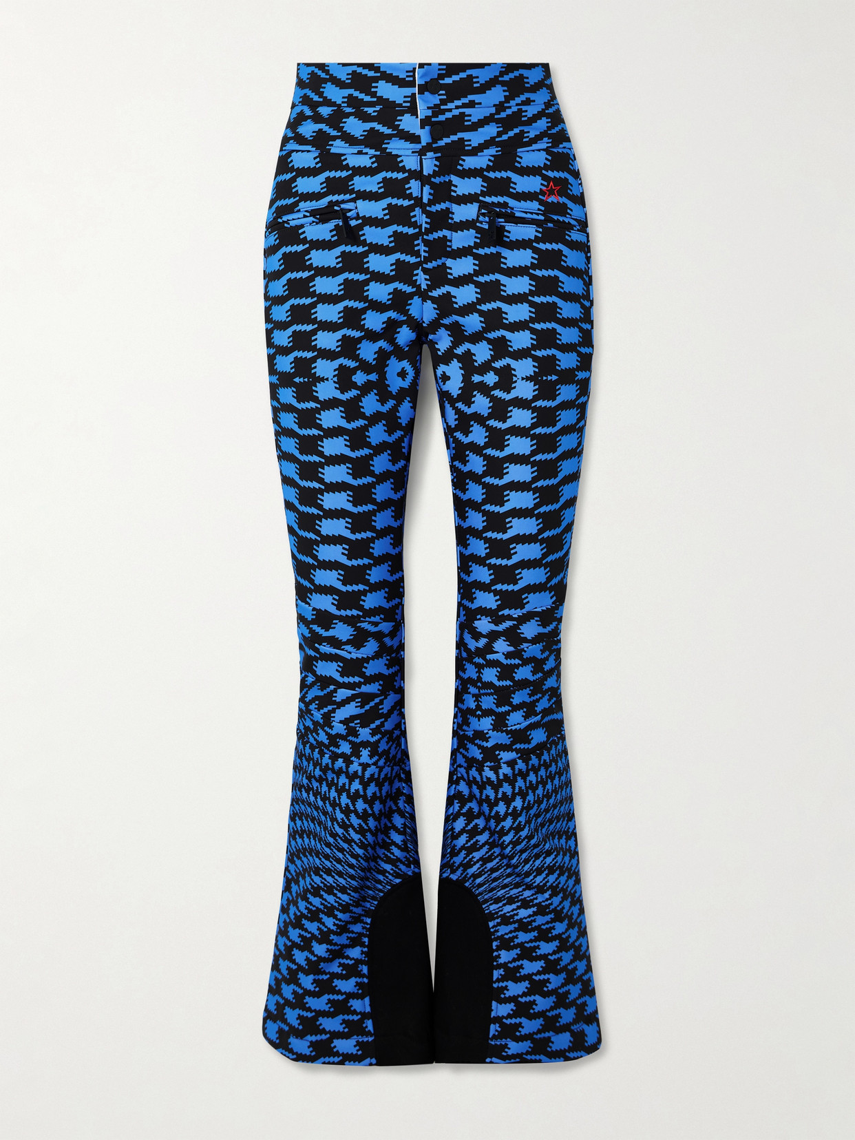 Perfect Moment Aurora Printed Bootcut Ski Trousers In Blue