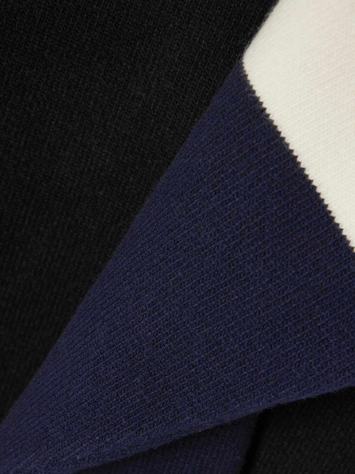 Aztech Mountain Bayer Color-block Wool-blend Sweater In Black