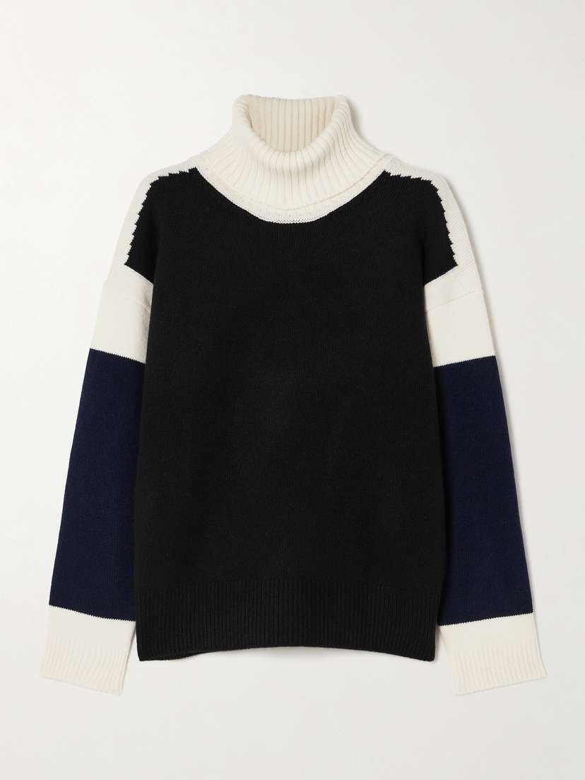 Aztech Mountain Bayer Color-block Wool-blend Sweater