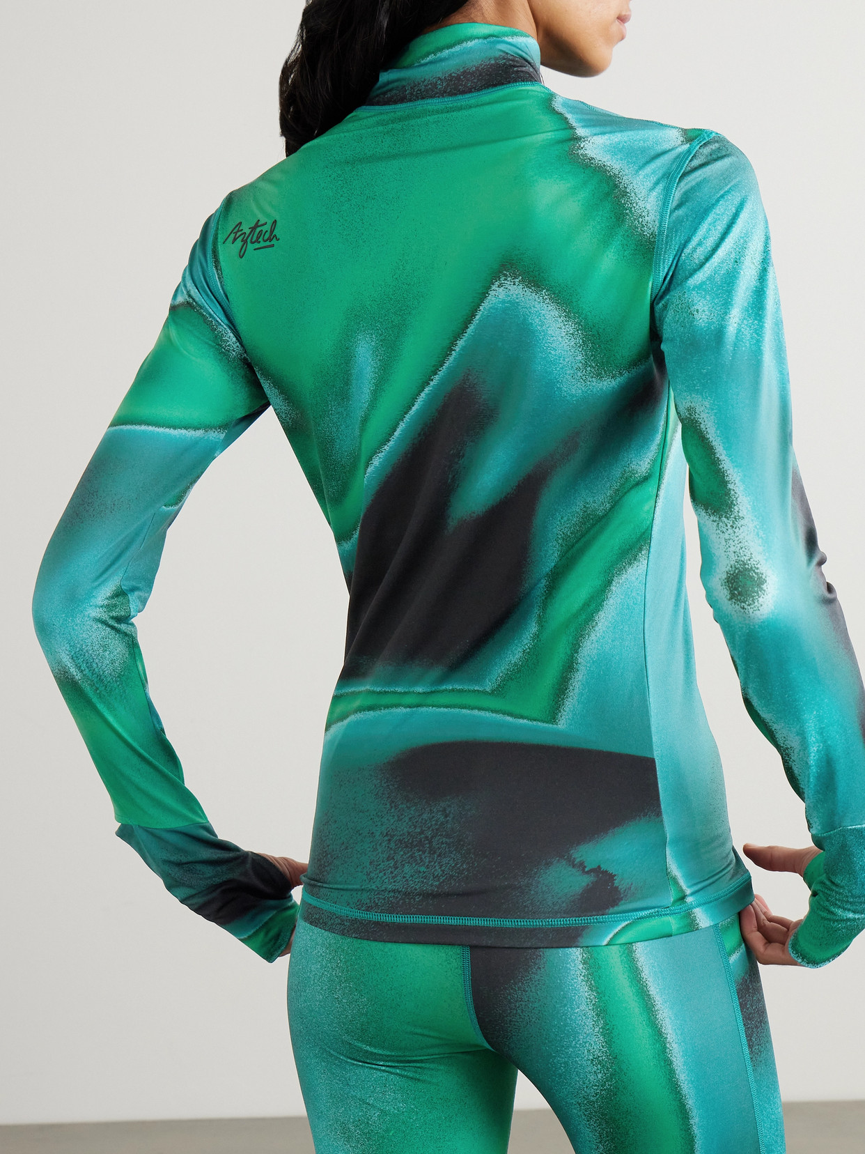 Next To Skin Printed Stretch-Jersey Turtleneck Base Layer