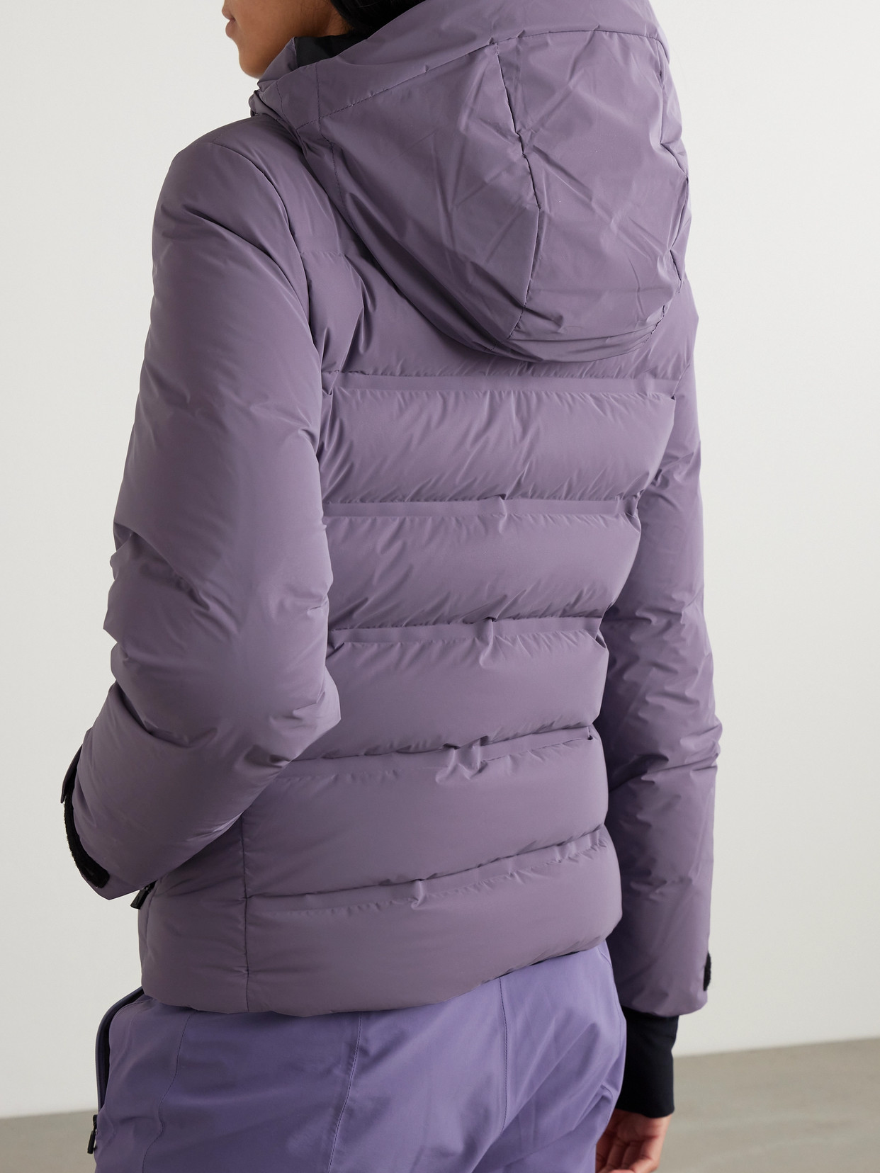 Shop Aztech Mountain Nuke Hooded Down Ski Jacket In Purple