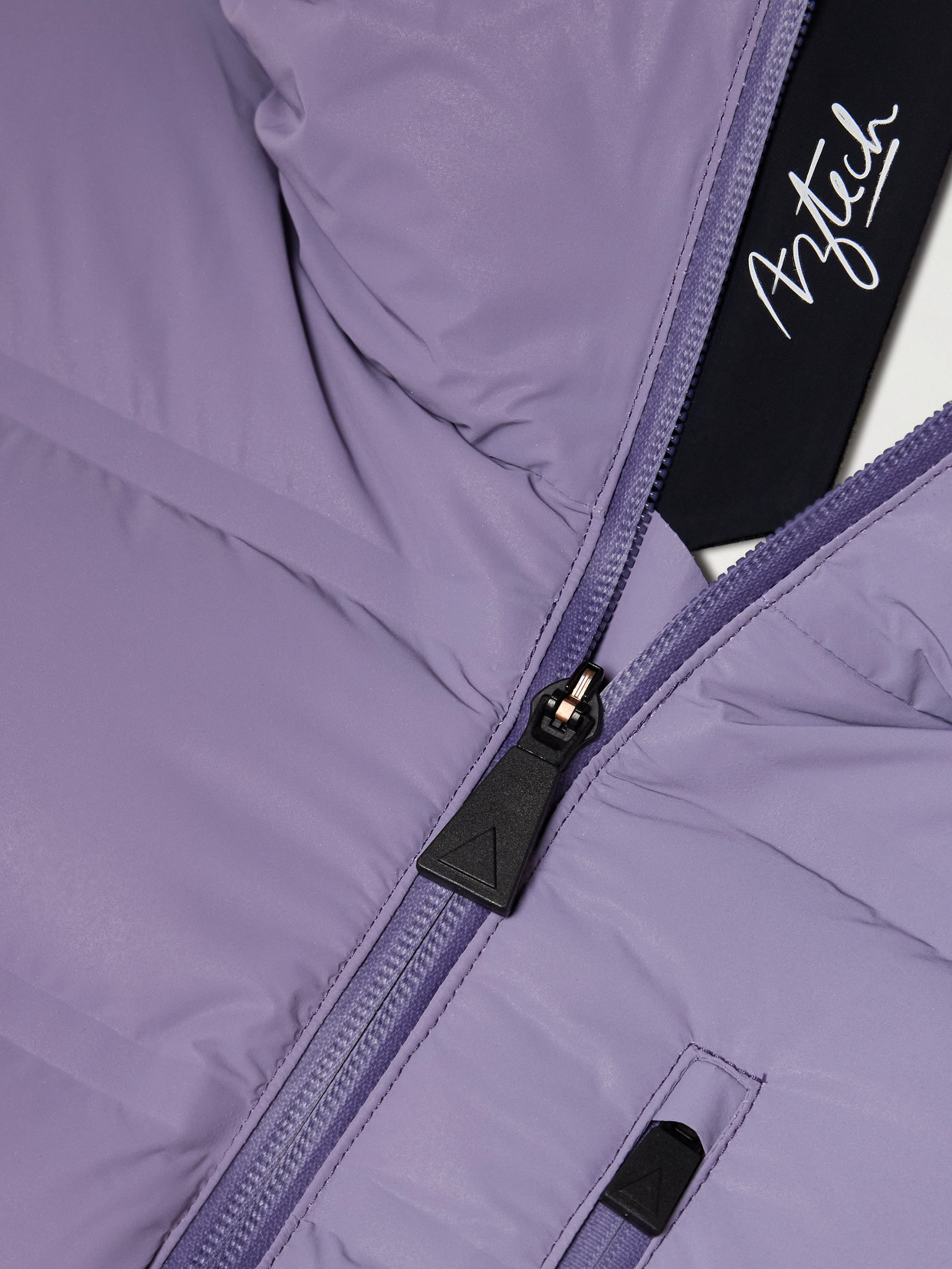 Shop Aztech Mountain Nuke Hooded Down Ski Jacket In Purple