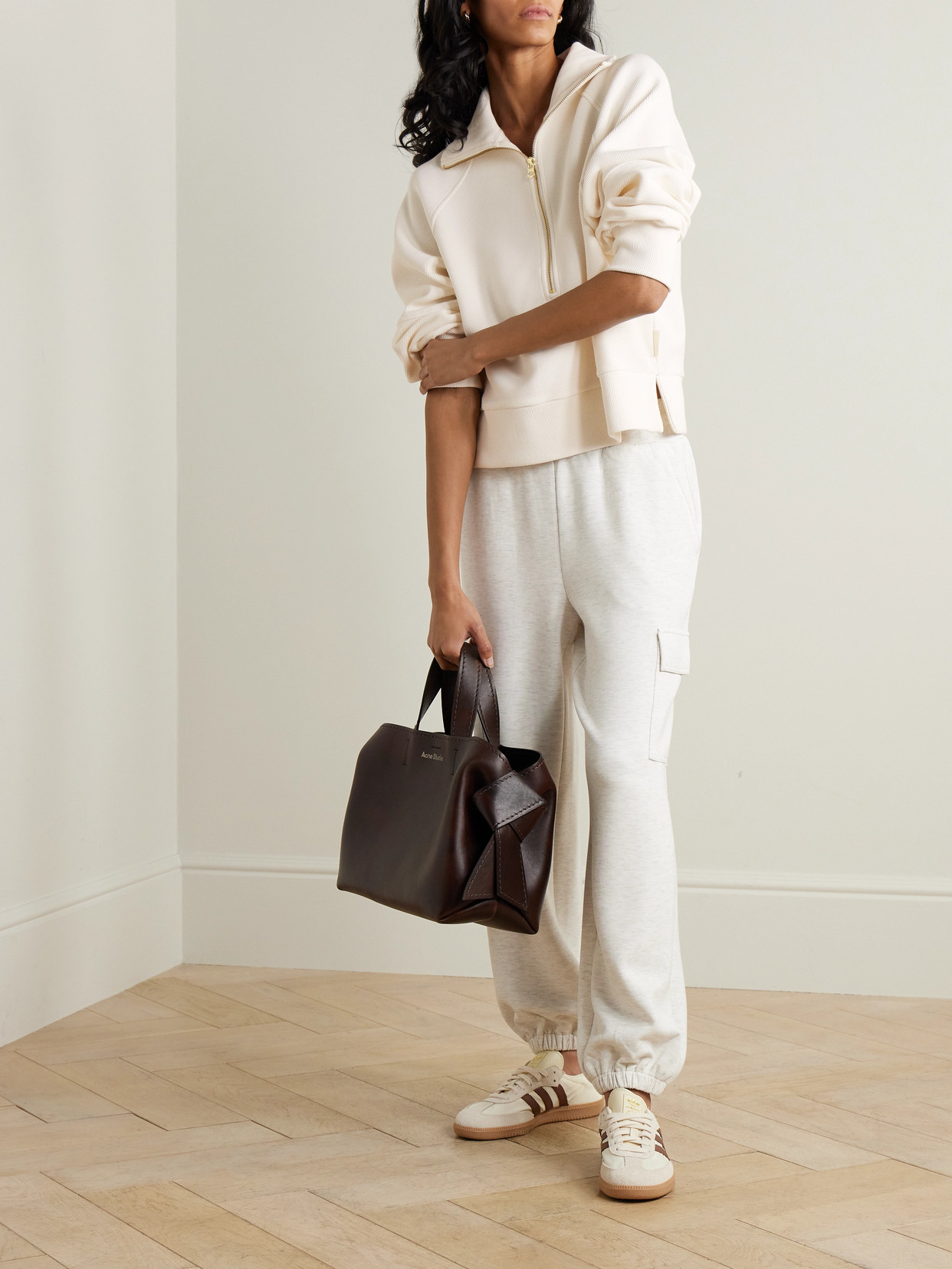 Milano Ribbed Cotton-Blend Jersey Sweatshirt