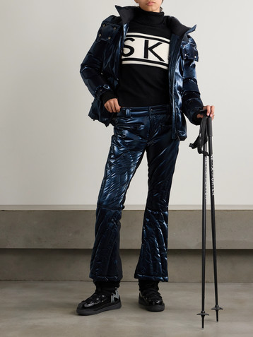 PERFECT MOMENT + Johnnie Walker Carving Air quilted flared ski pants