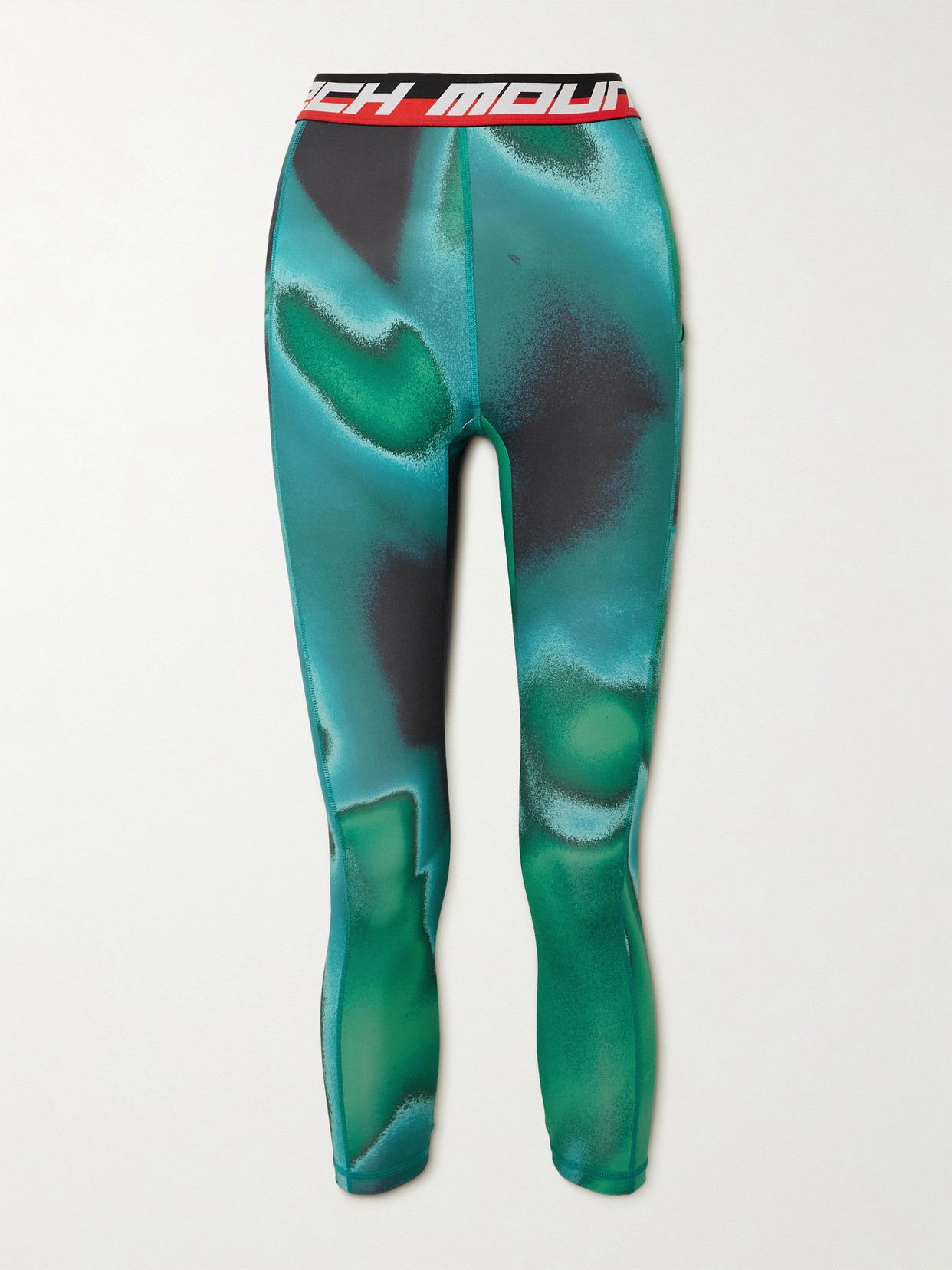 Aztech Mountain Next To Skin Printed Stretch-jersey Leggings In Blue