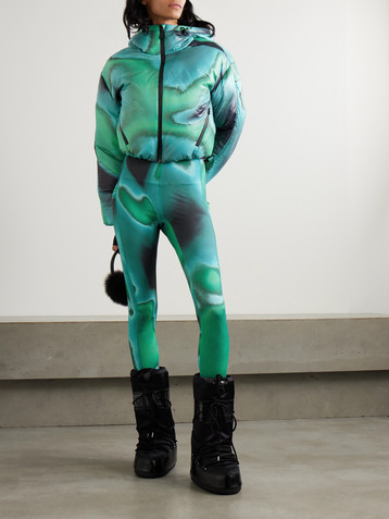 AZTECH MOUNTAIN Next to Skin printed stretch-jersey leggings