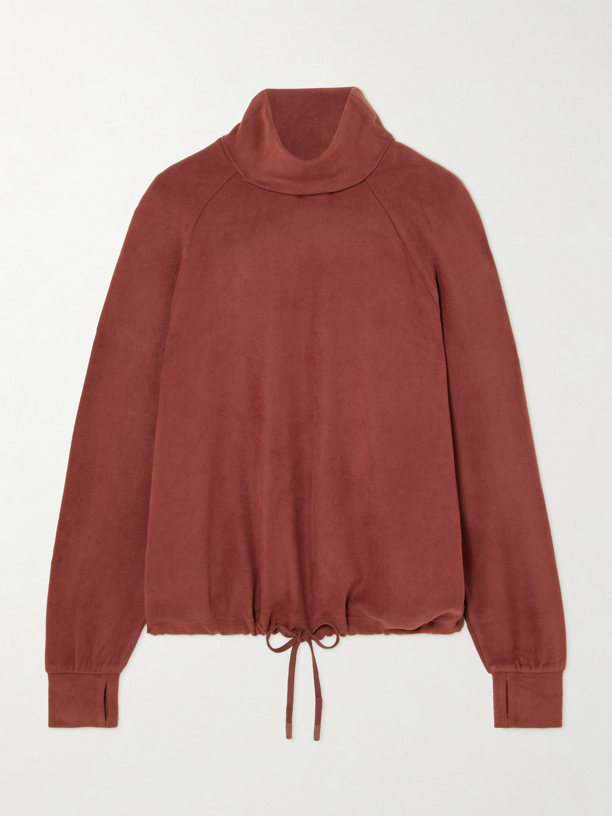 Varley Portland Stretch-jersey Jumper In Brown