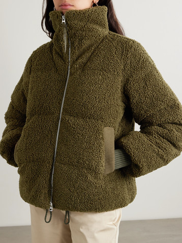 Varley Wilkins oversized quilted padded fleece jacket