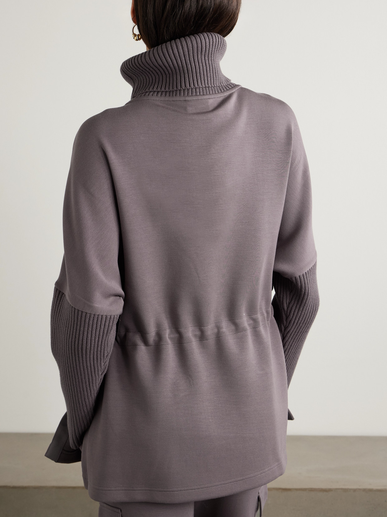 Varley Suffolk Turtleneck Sweater In Purple
