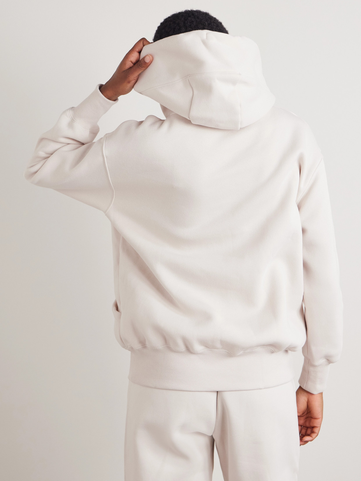 NIKE PHOENIX COTTON-BLEND JERSEY HOODIE