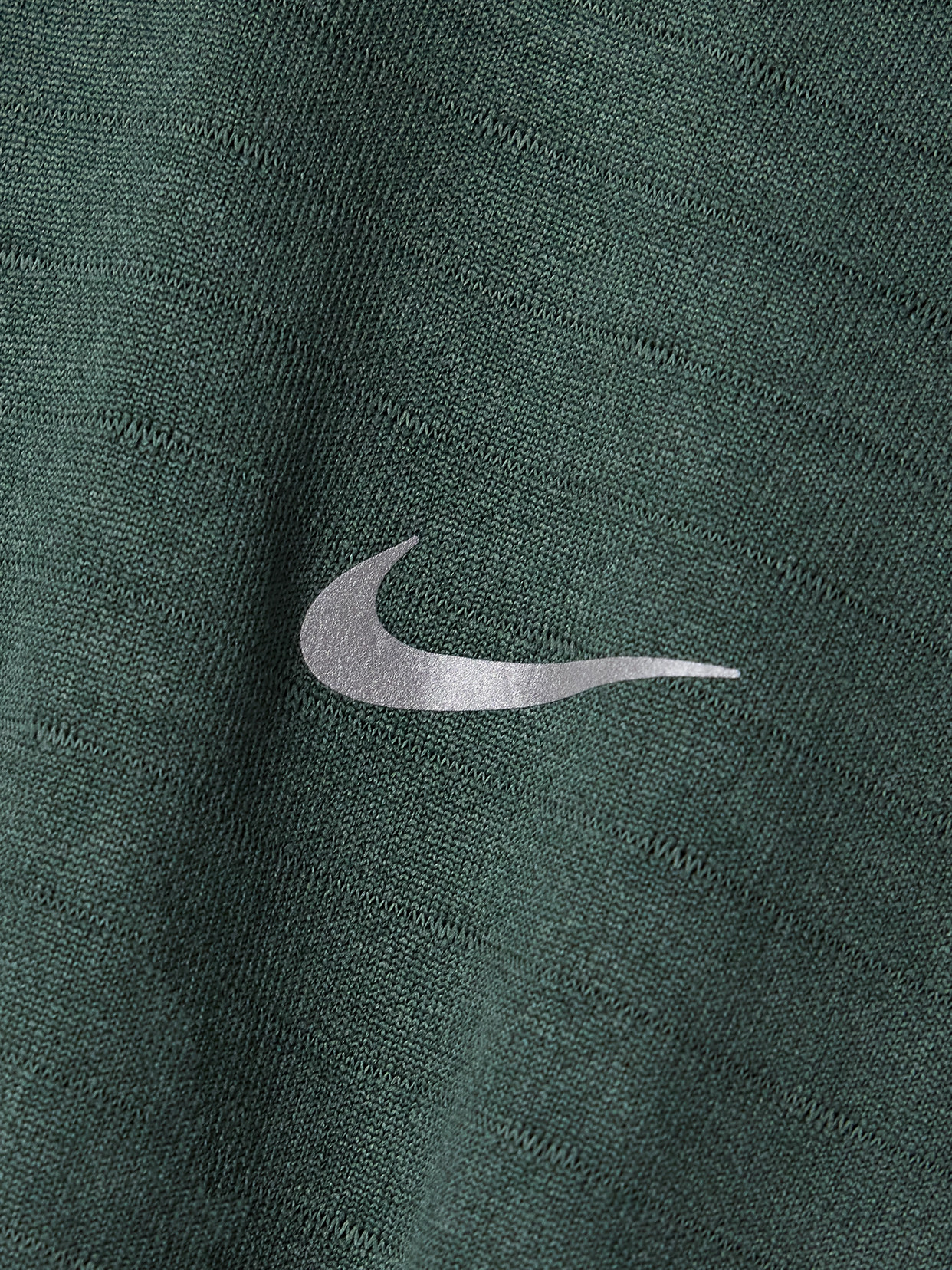 Nike Swift Element Ribbed Therma-fit Turtleneck Top In Green