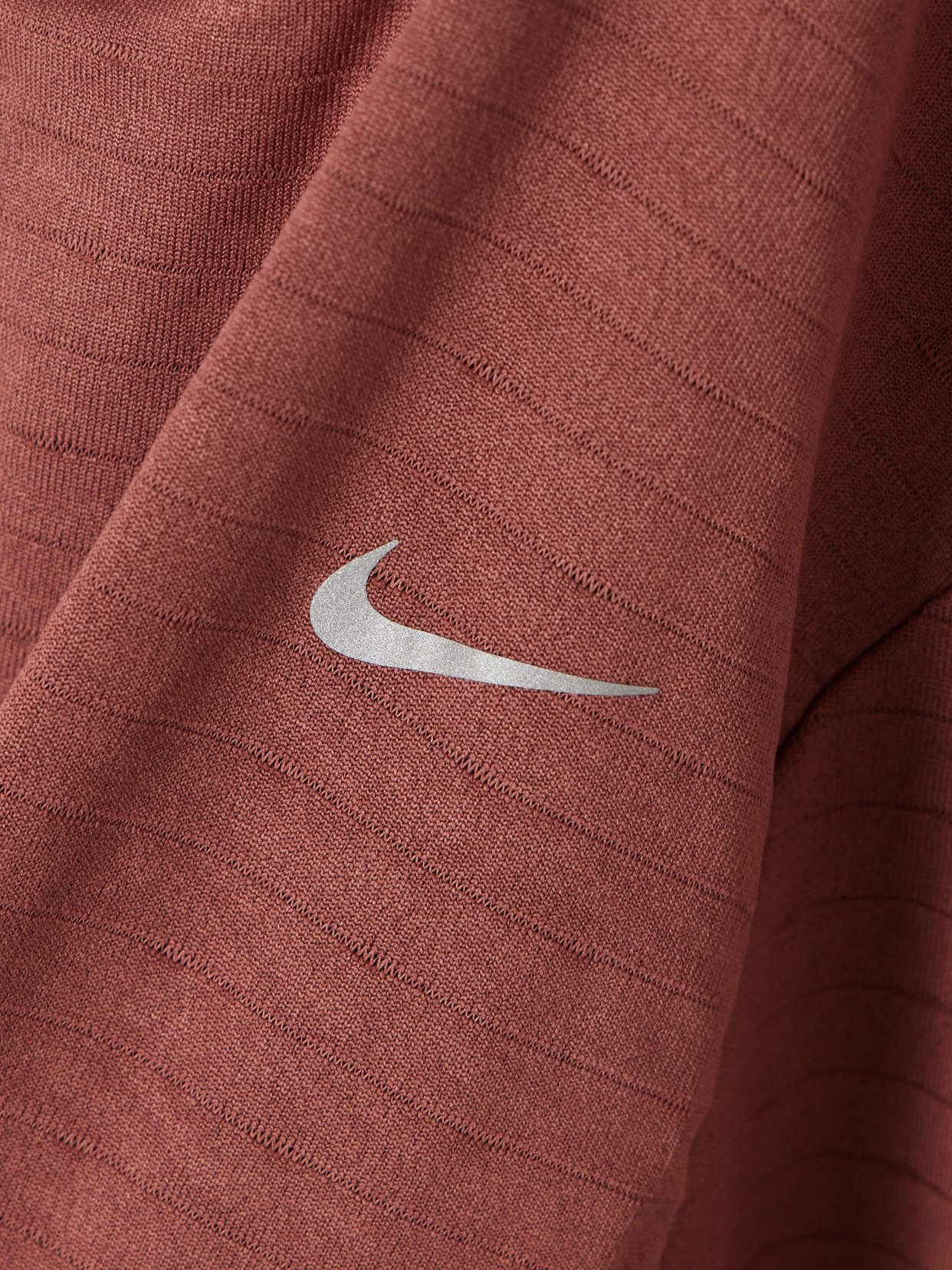 Nike Stretch-jersey Turtleneck Top In Red
