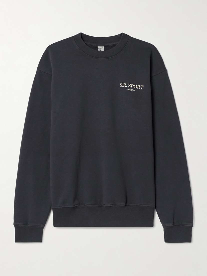 Sporty & Rich Printed Cotton-jersey Sweatshirt