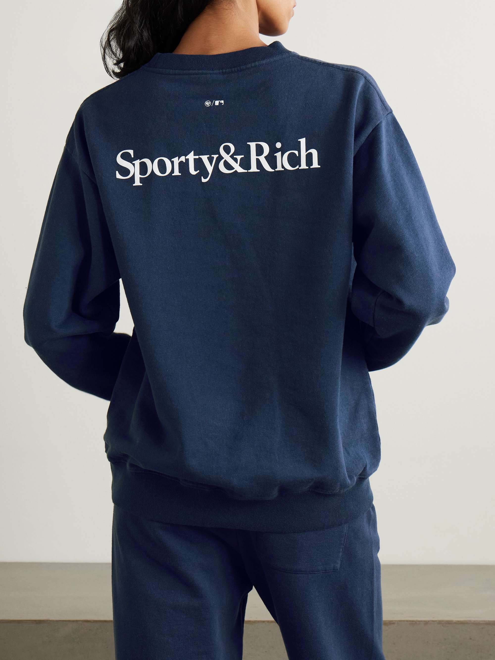 SPORTY & RICH + '47 & The New York Yankees printed cotton SPORTY & RICH + '47 & The New York Yankees printed cotton