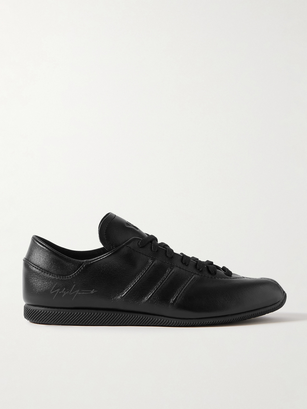 adidas Originals - + Y-3 Leather Sneakers - Black