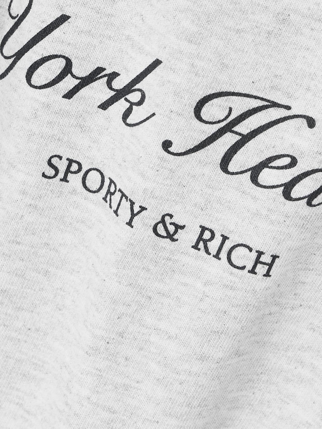 Sporty And Rich Ivy League Printed Cotton-blend Jersey T-shirt In Gray