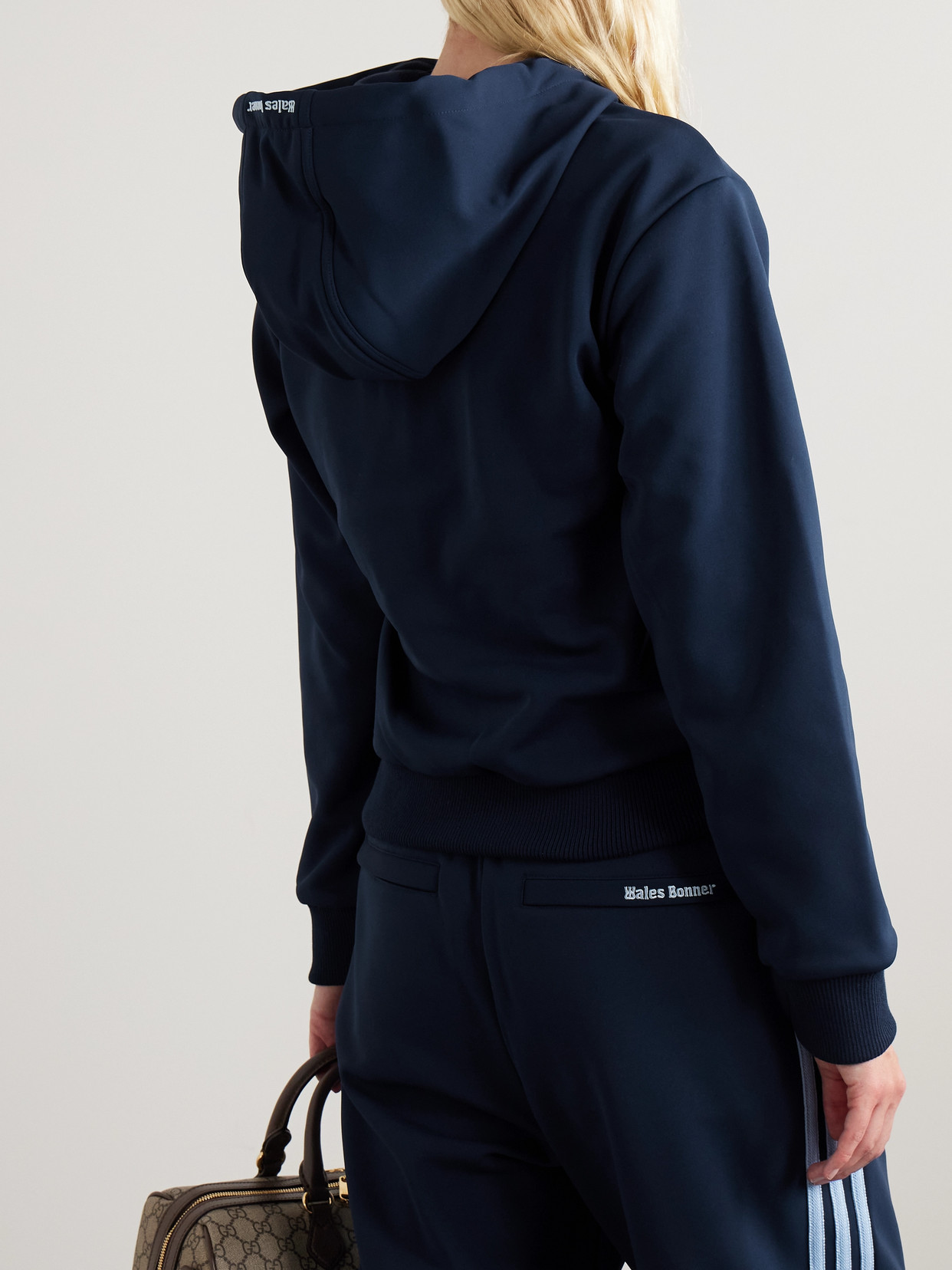 + Wales Bonner Hooded Recycled-Jersey Track Jacket