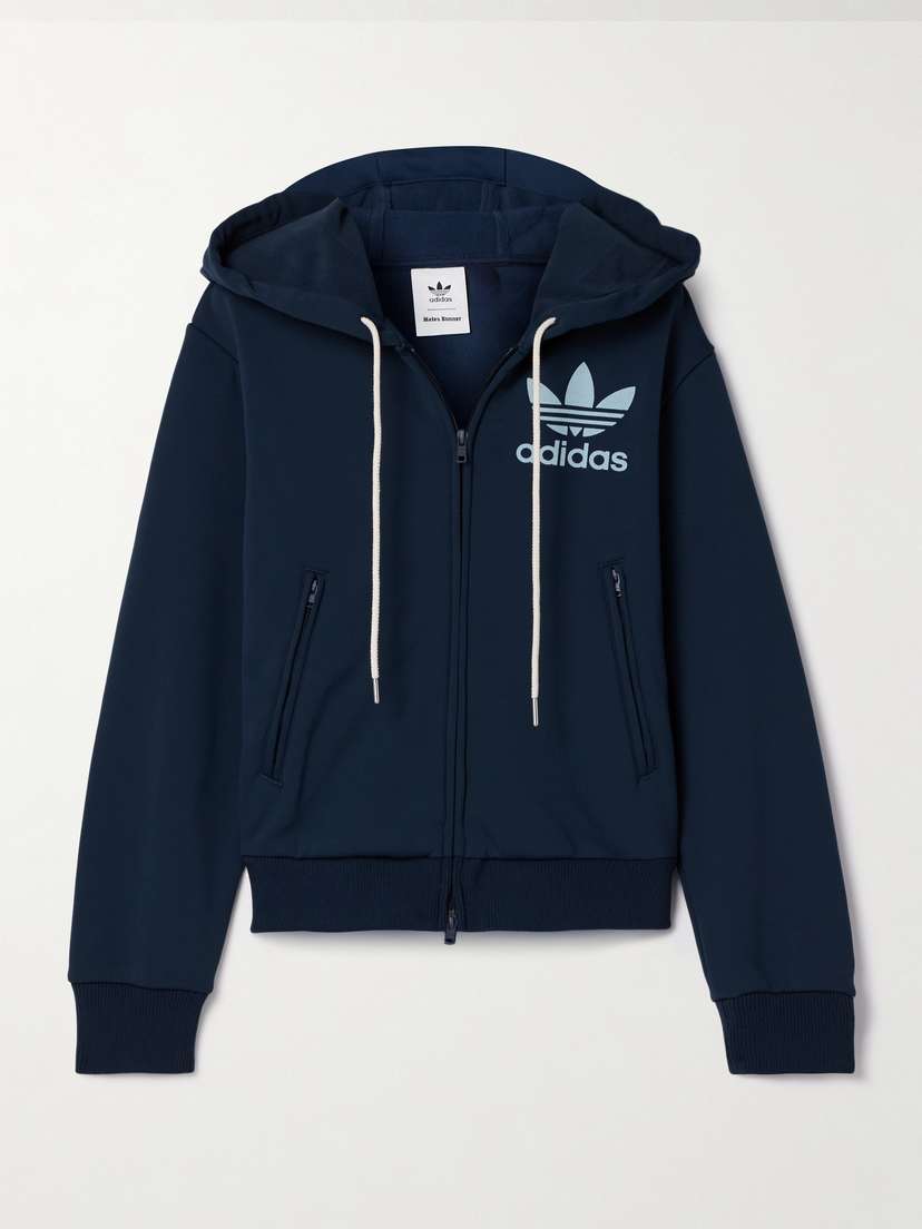 adidas Originals + Wales Bonner Hooded Recycled-jersey Track Jacket