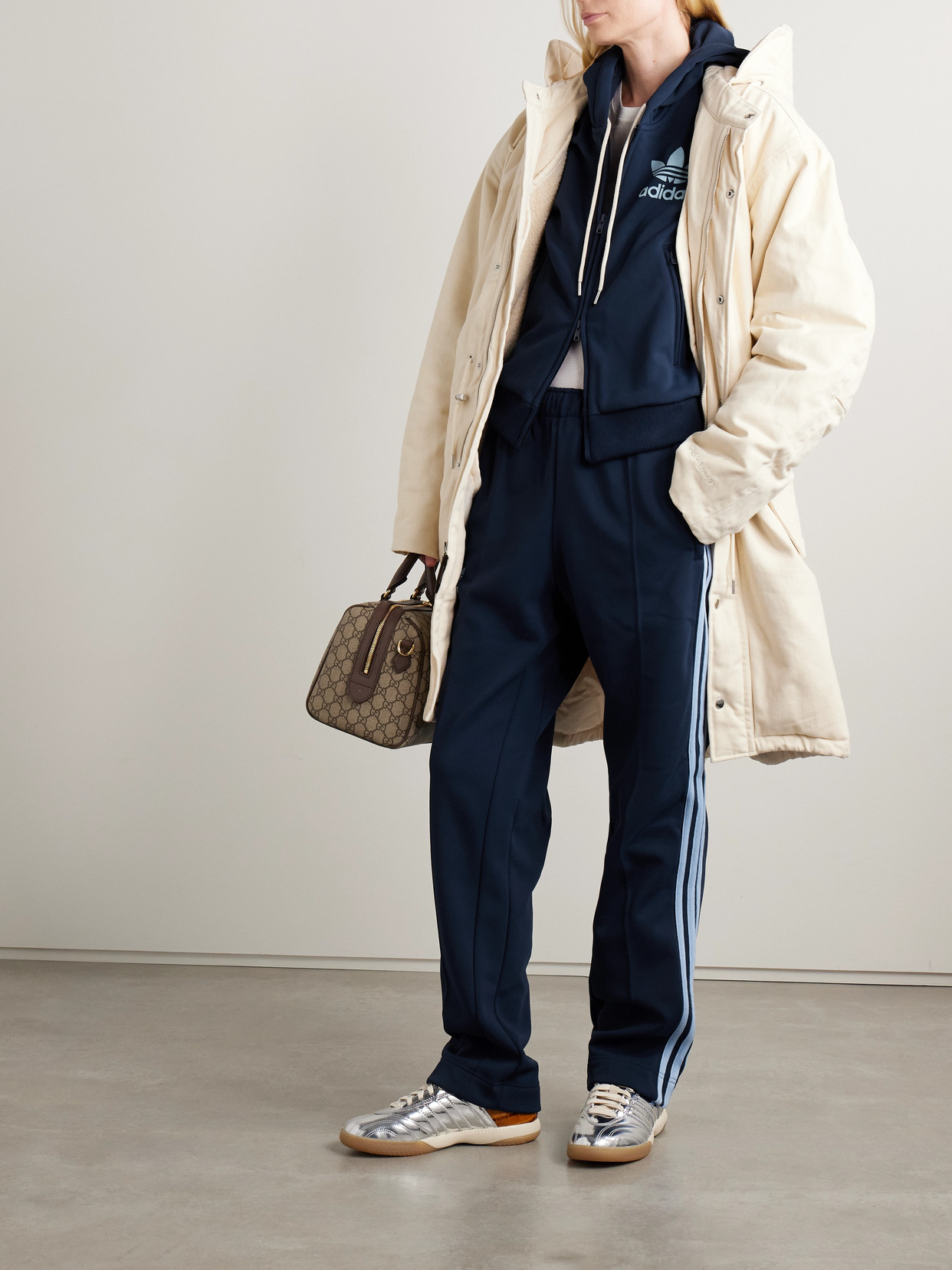 + Wales Bonner Hooded Recycled-Jersey Track Jacket