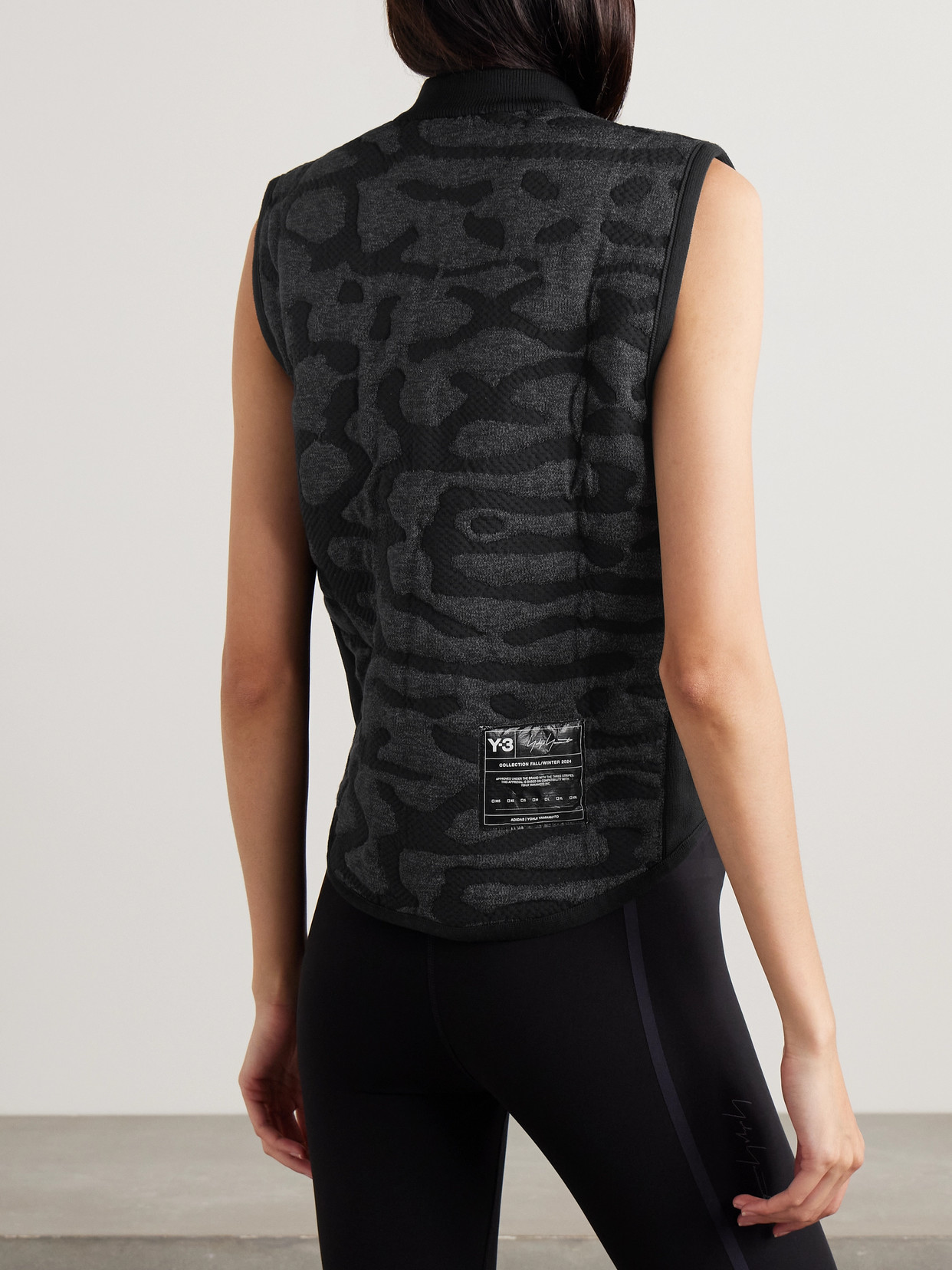 + Y-3 Recycled Jacquard-Knit Vest