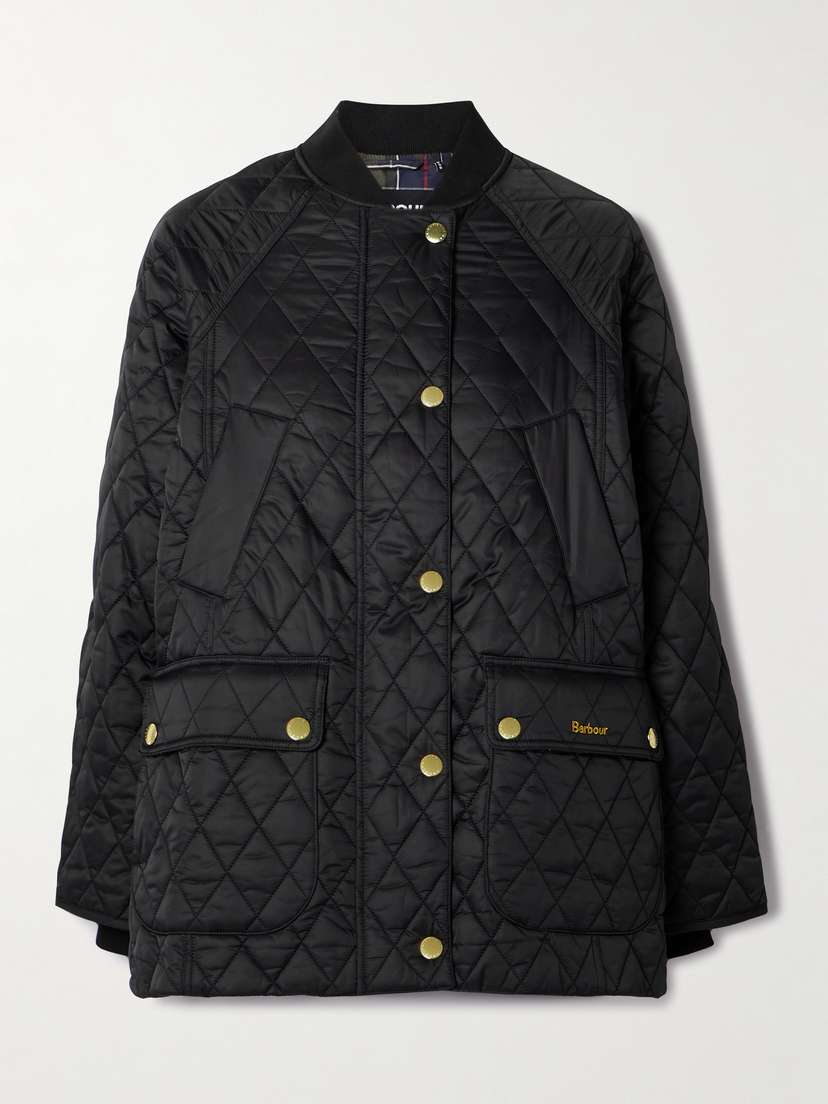 Barbour Embroidered Padded Quilted Shell Jacket