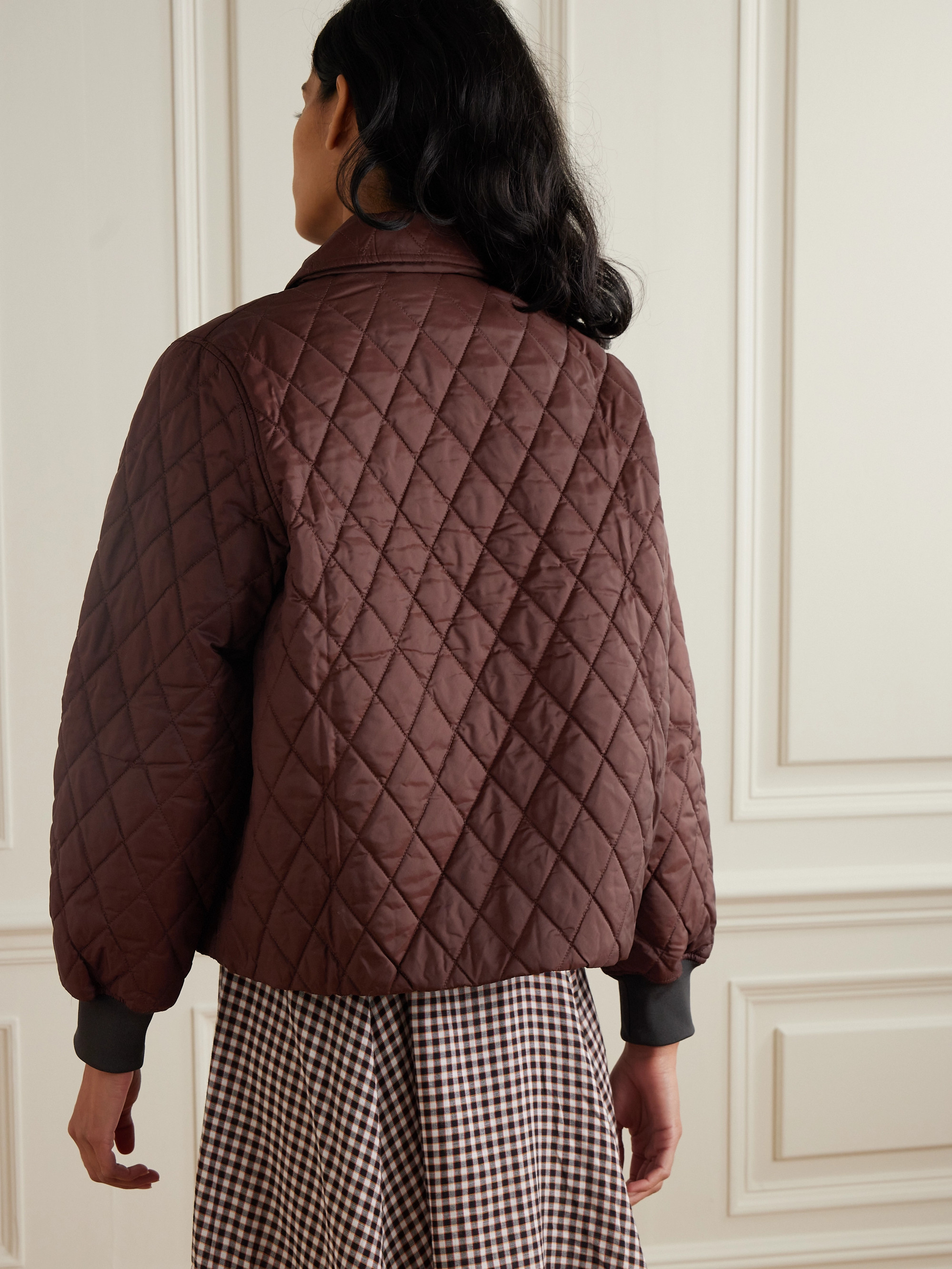 BARBOUR - + Alexa Chung Jamie quilted shell jacket | Plush