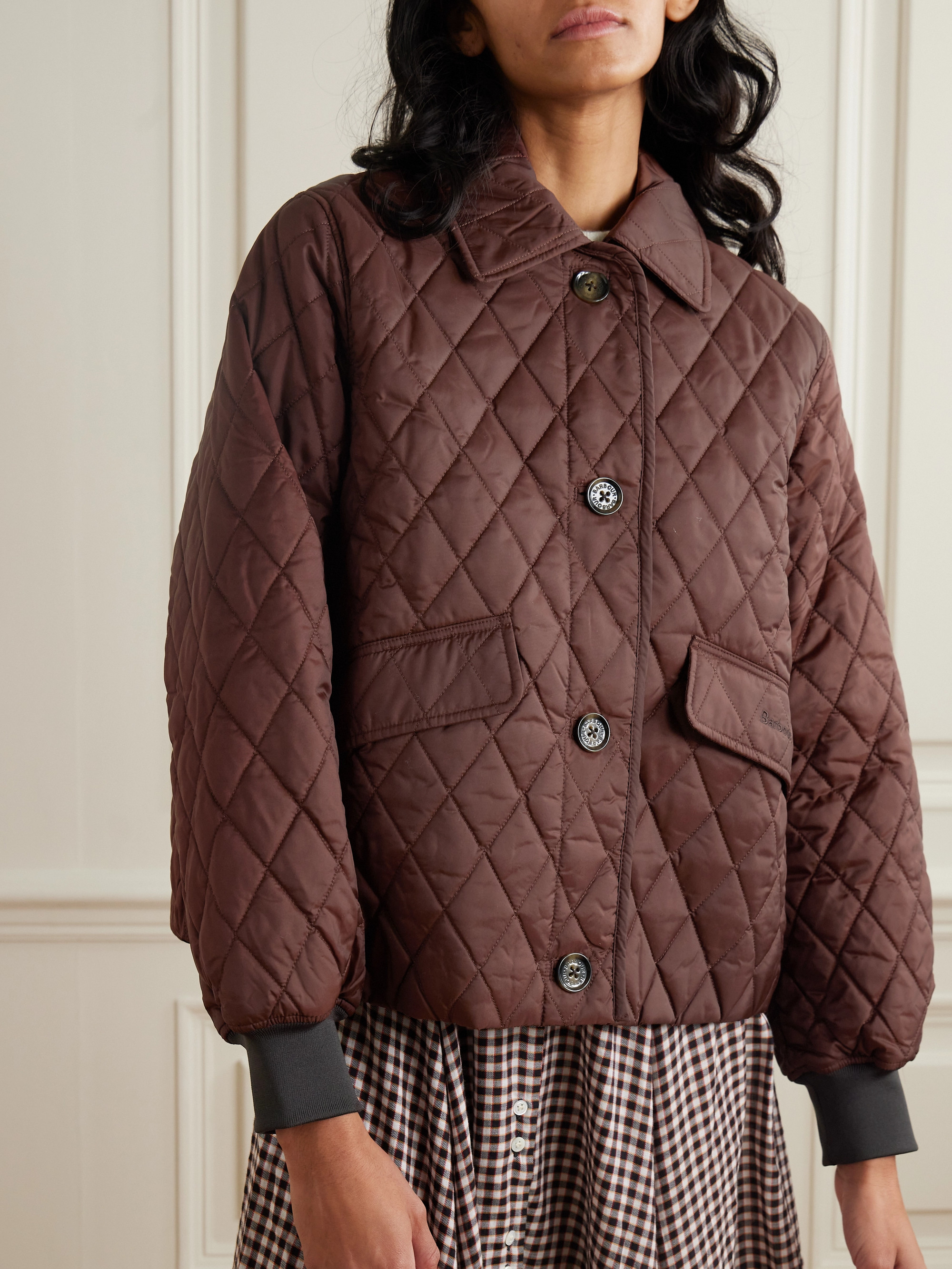BARBOUR - + Alexa Chung Jamie quilted shell jacket | Plush