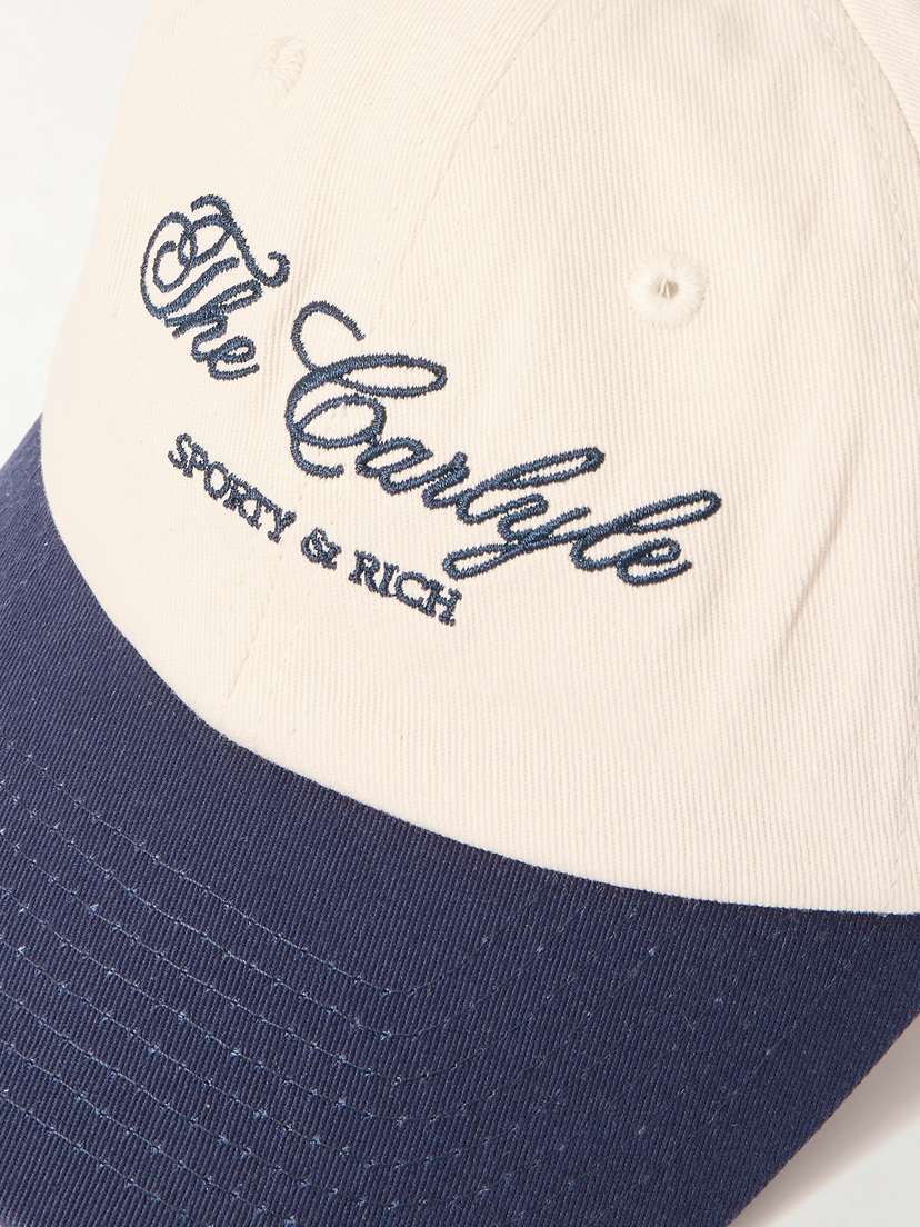 + Carlyle Embroidered Cotton-twill Baseball Cap | Image | 3