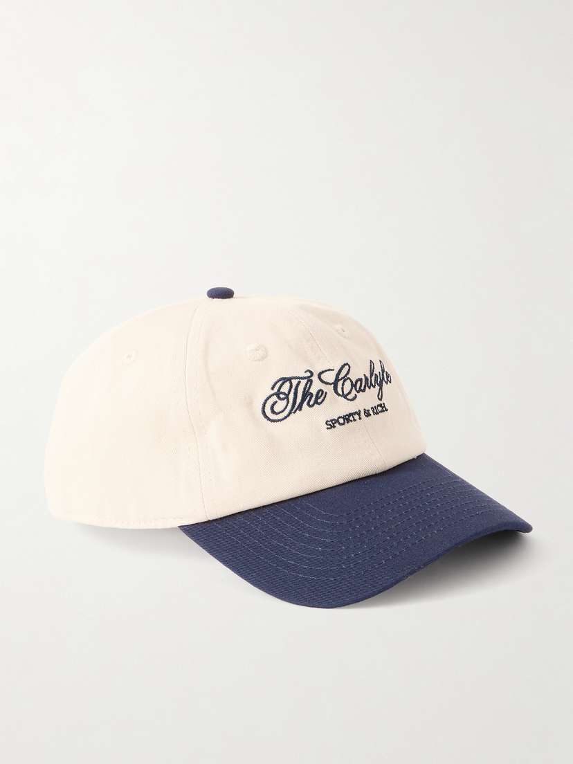 + Carlyle Embroidered Cotton-twill Baseball Cap | Image | 0