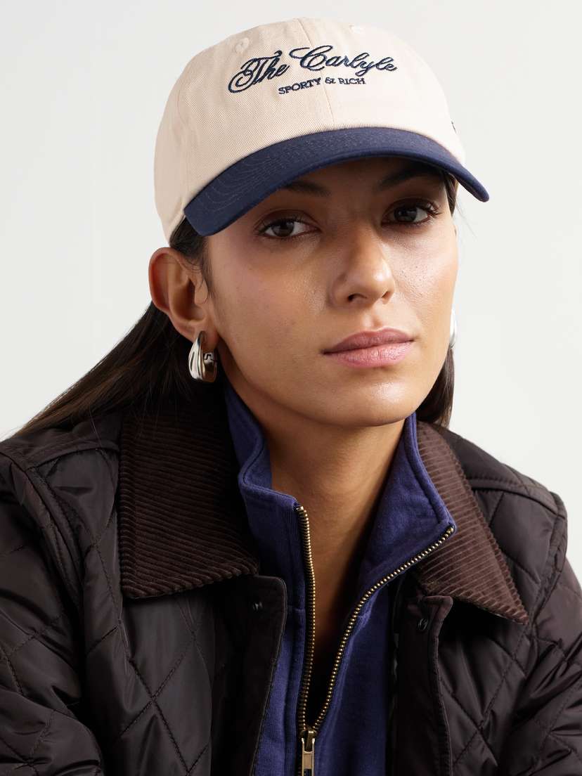 + Carlyle Embroidered Cotton-twill Baseball Cap | Image | 1