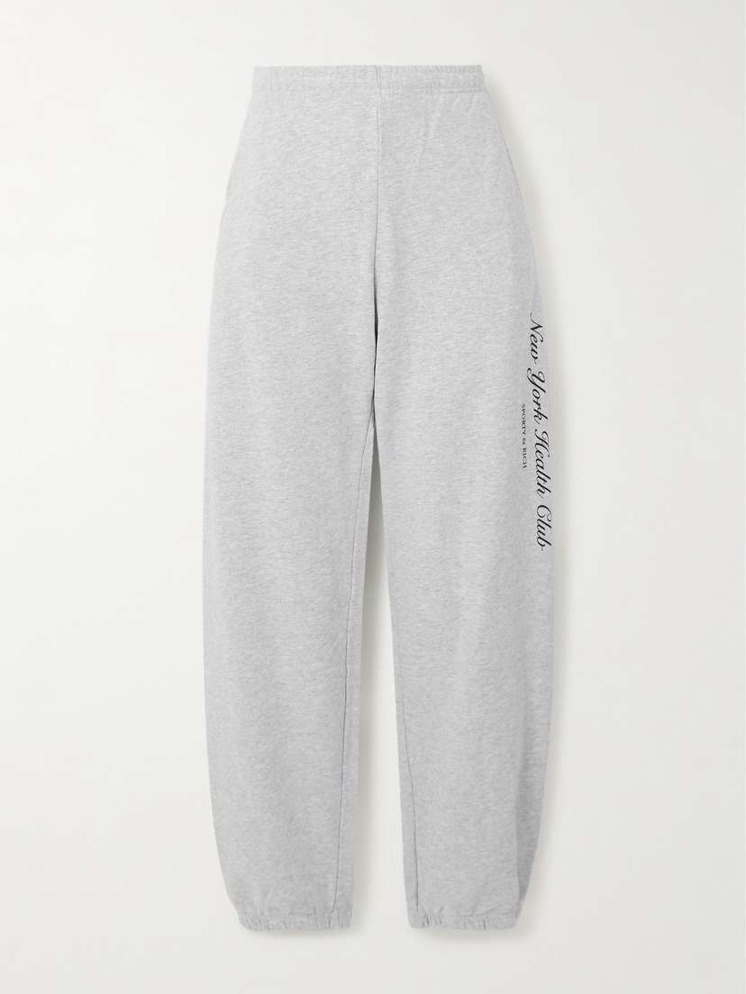 Sporty & Rich Ivy League Printed Cotton-blend Jersey Track Pants