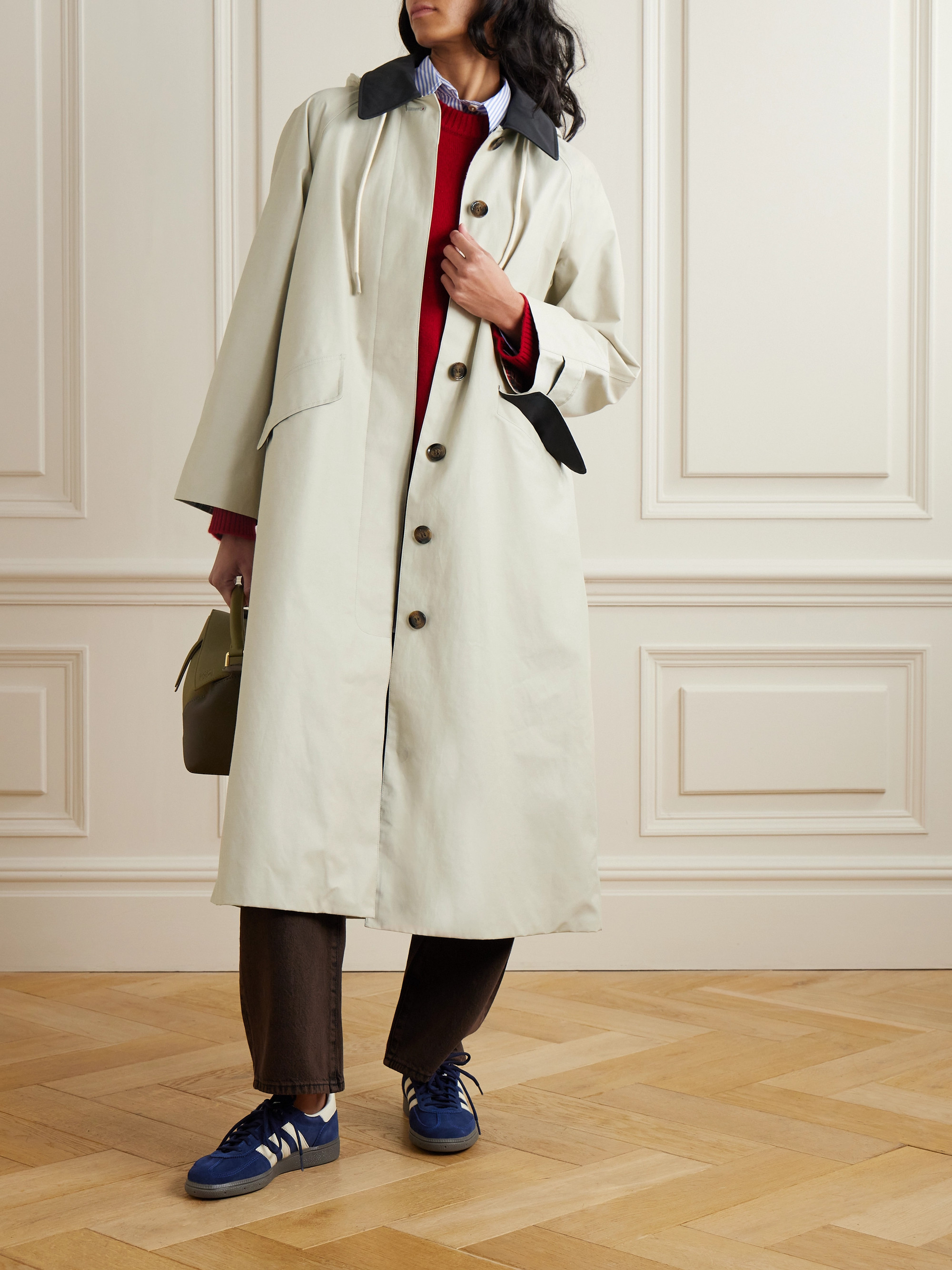 BARBOUR - + Alexa Chung Natalie cotton-gabardine trench coat | Plush