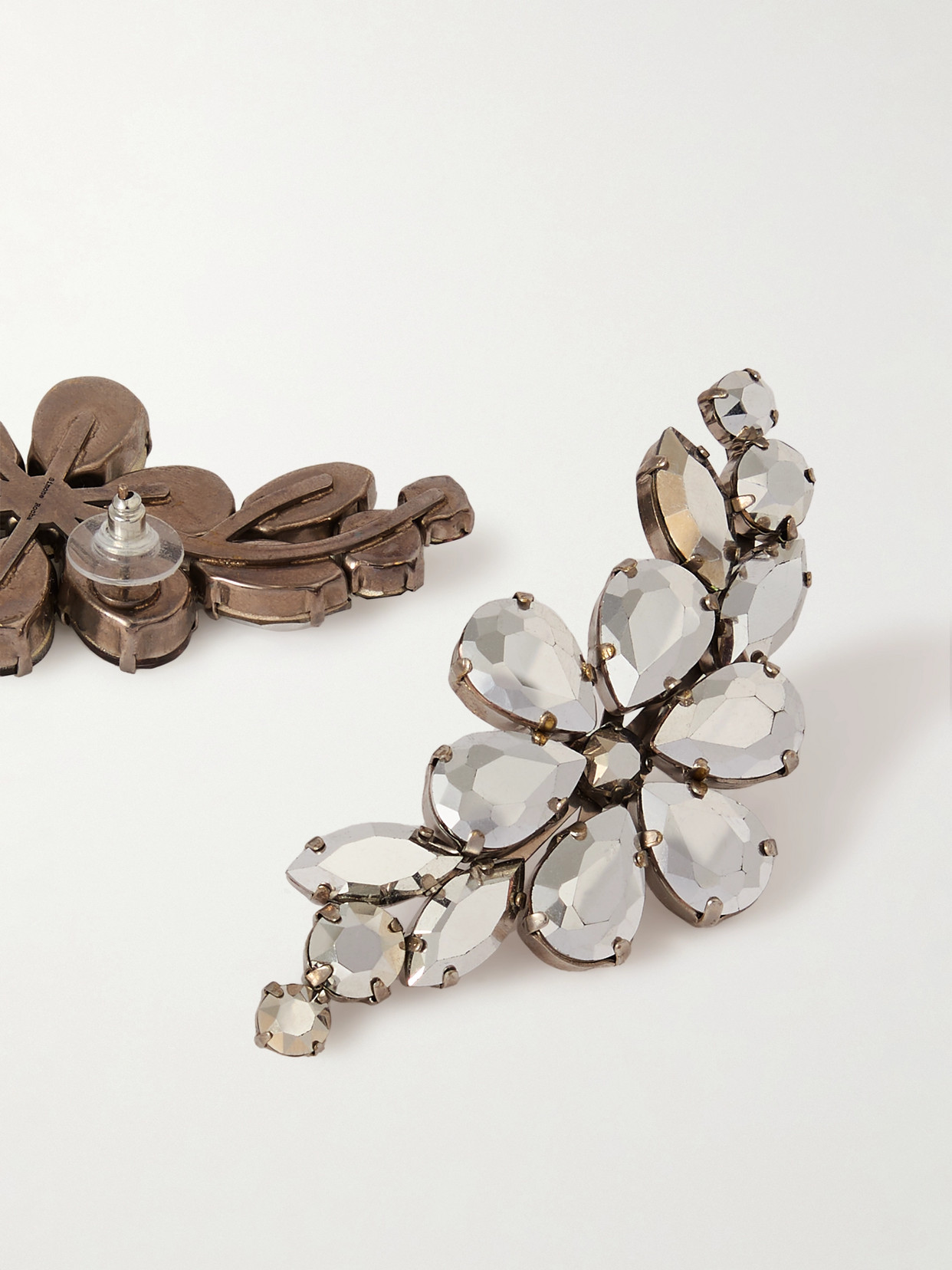 Simone Rocha Silver-tone Crystal Earrings In Silver