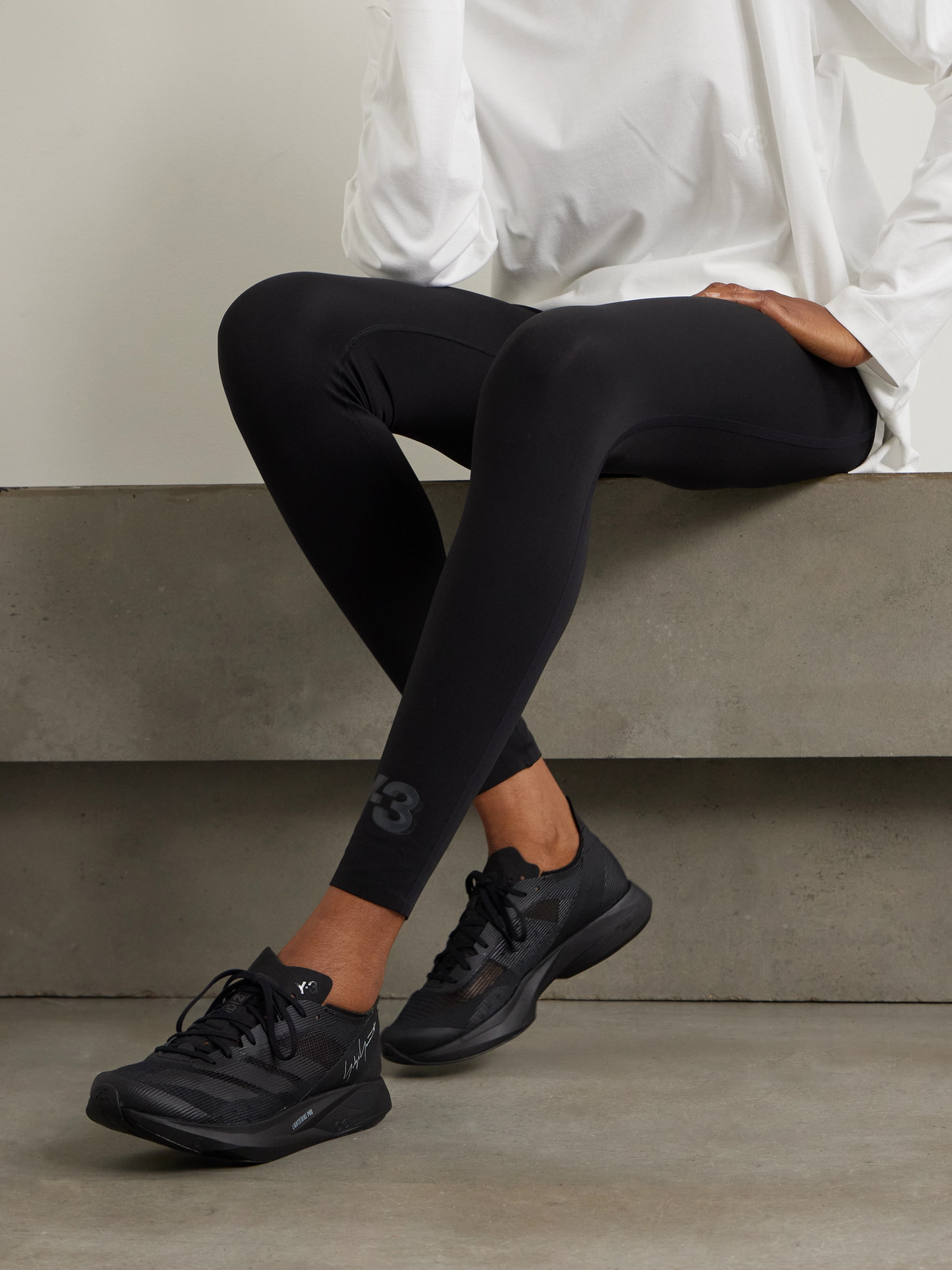 + Y-3 Takumi Sen 10 Rubber-Trimmed Sneakers