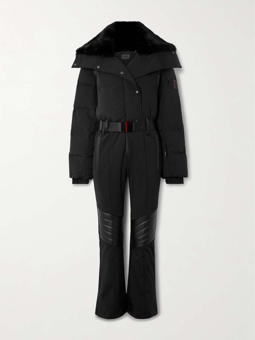 RUDSAK Love Plush-trimmed Belted Quilted Shell Down Ski Suit